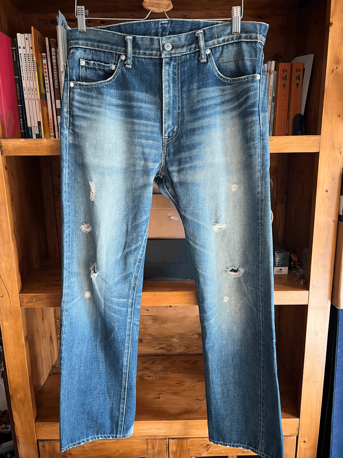 Visvim Visvim Early Period 01 Snakeskin Patches Distressed Denim Size US 34 / EU 50 - 1 Thumbnail