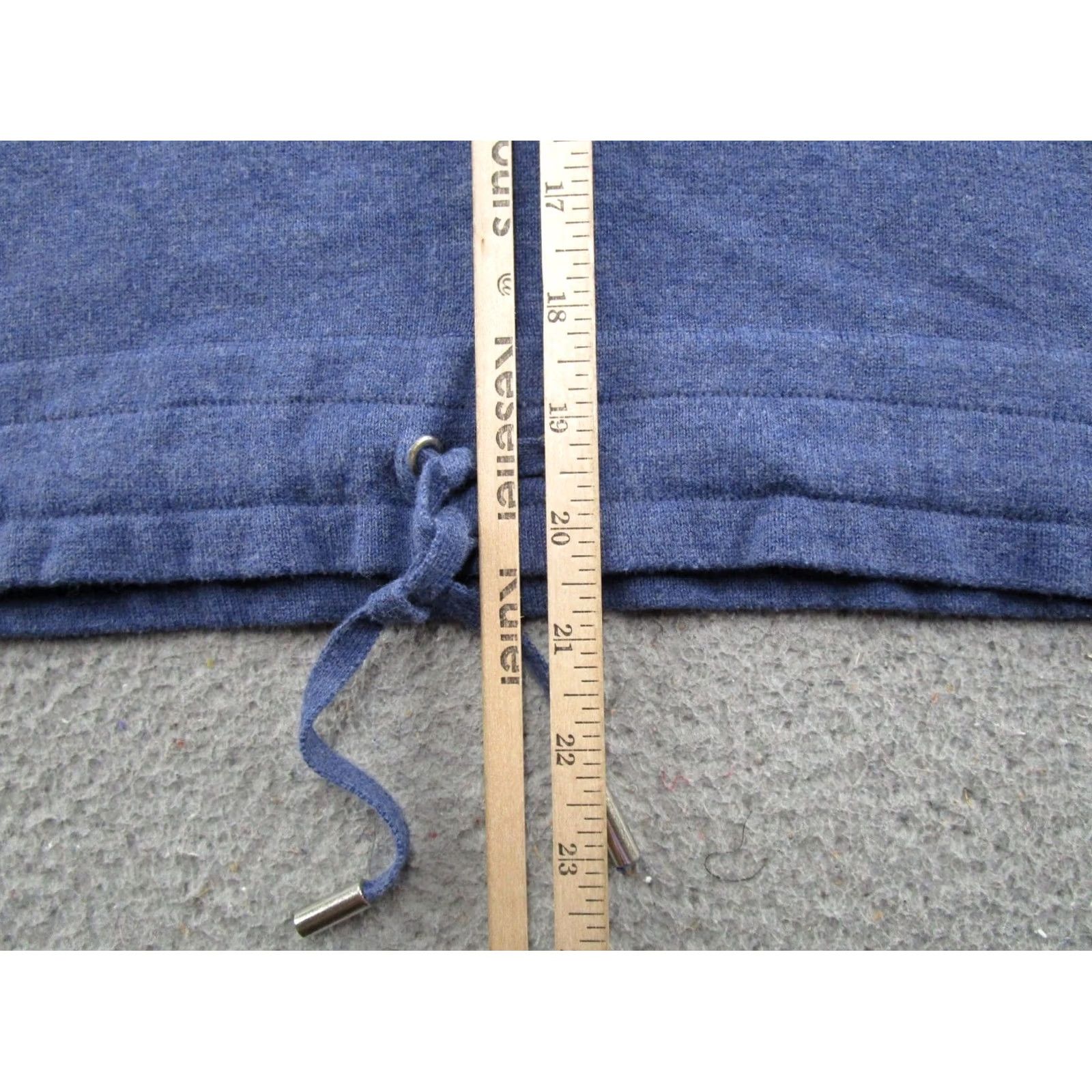 Vintage Marble Blue Knit Pullover V Neck Sweater Hoodie Womens Size S Golf Cotton Size S / US 4 / IT 40 - 6 Thumbnail