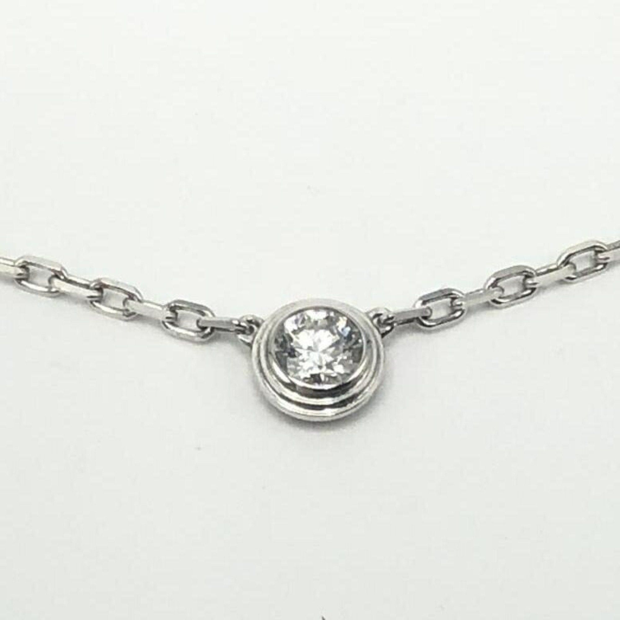 image of Cartier Amour Necklace, Silver Color, Au750, Women's