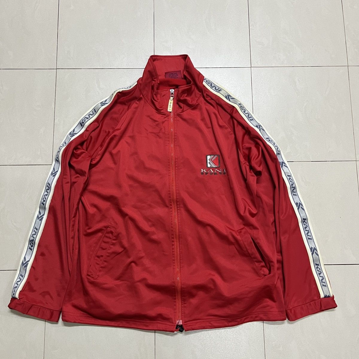 Karl Kani × Rap Tees × Vintage Vintage Karl Kani Big Logo Track Jacket Size US L / EU 52-54 / 3 - 10 Thumbnail
