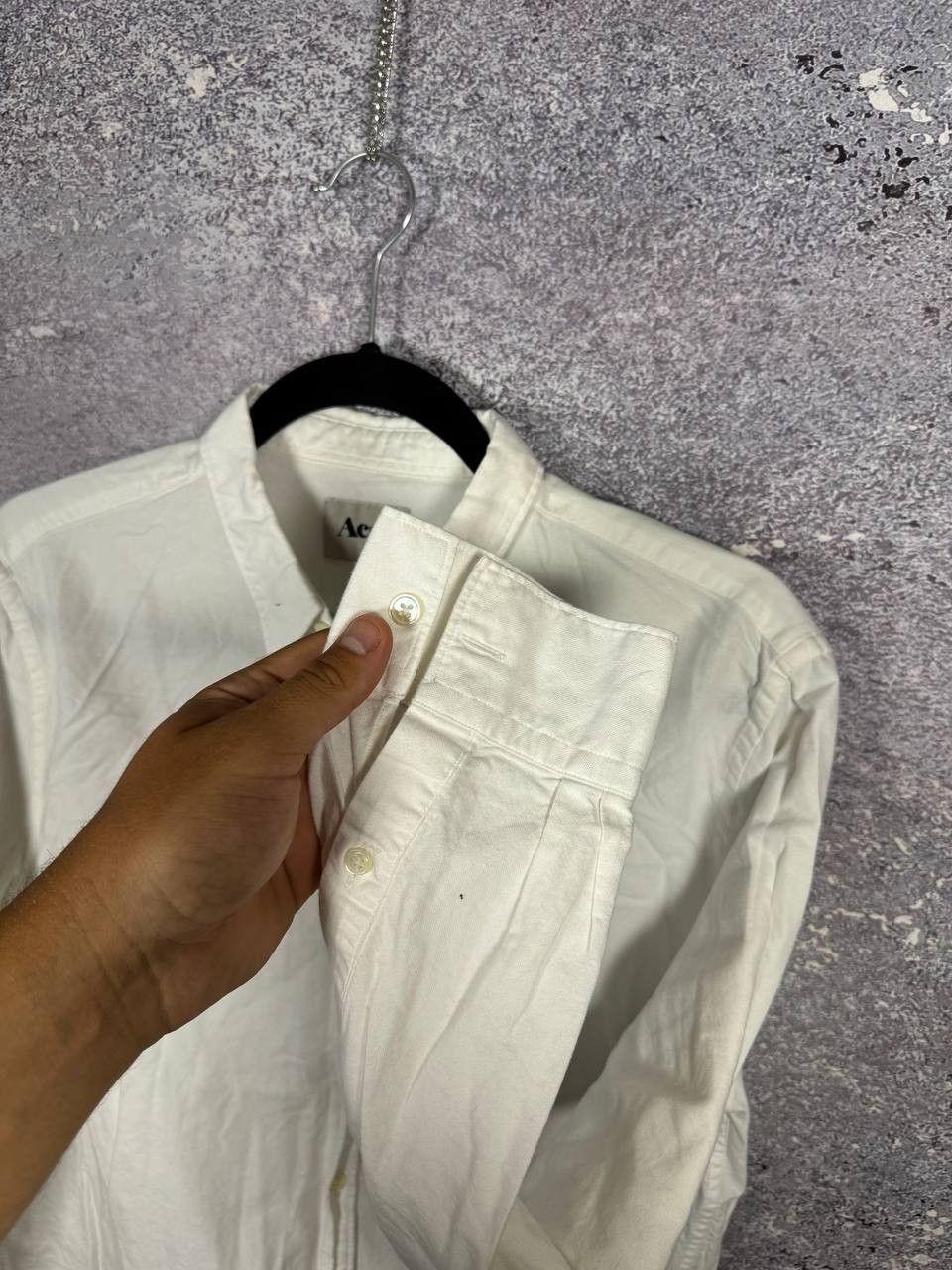 Acne Studios Acne Slim Oxford SS11 Shirt Men's 48 White Button Down Size US M / EU 48-50 / 2 - 10 Thumbnail