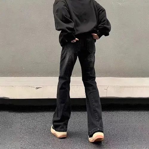 Japanese Brand Takako x Emiko Washed Black Distressed Loose Hip Hop Jeans Size US 34 / EU 50 - 4 Thumbnail