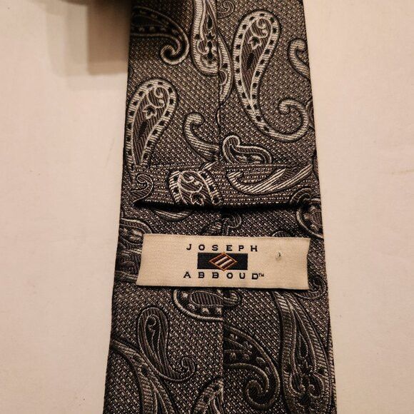 Joseph Abboud Joseph abboud men's new gray 100%silk tie 2 3/4" X 60" Size ONE SIZE - 2 Thumbnail