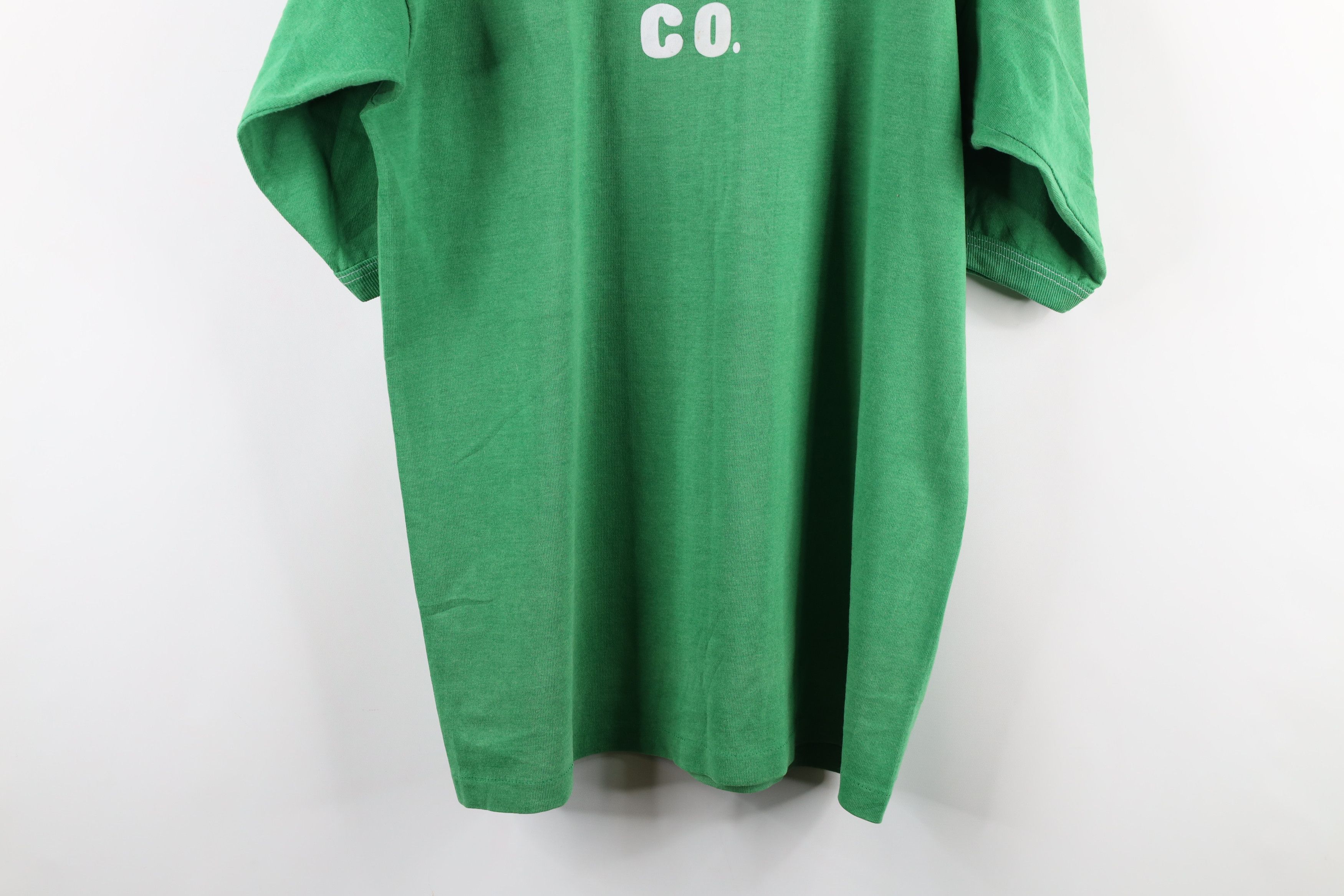 Vintage Vintage 70s Streetwear Short Sleeve Ringer T-Shirt Green USA Size US L / EU 52-54 / 3 - 11 Thumbnail