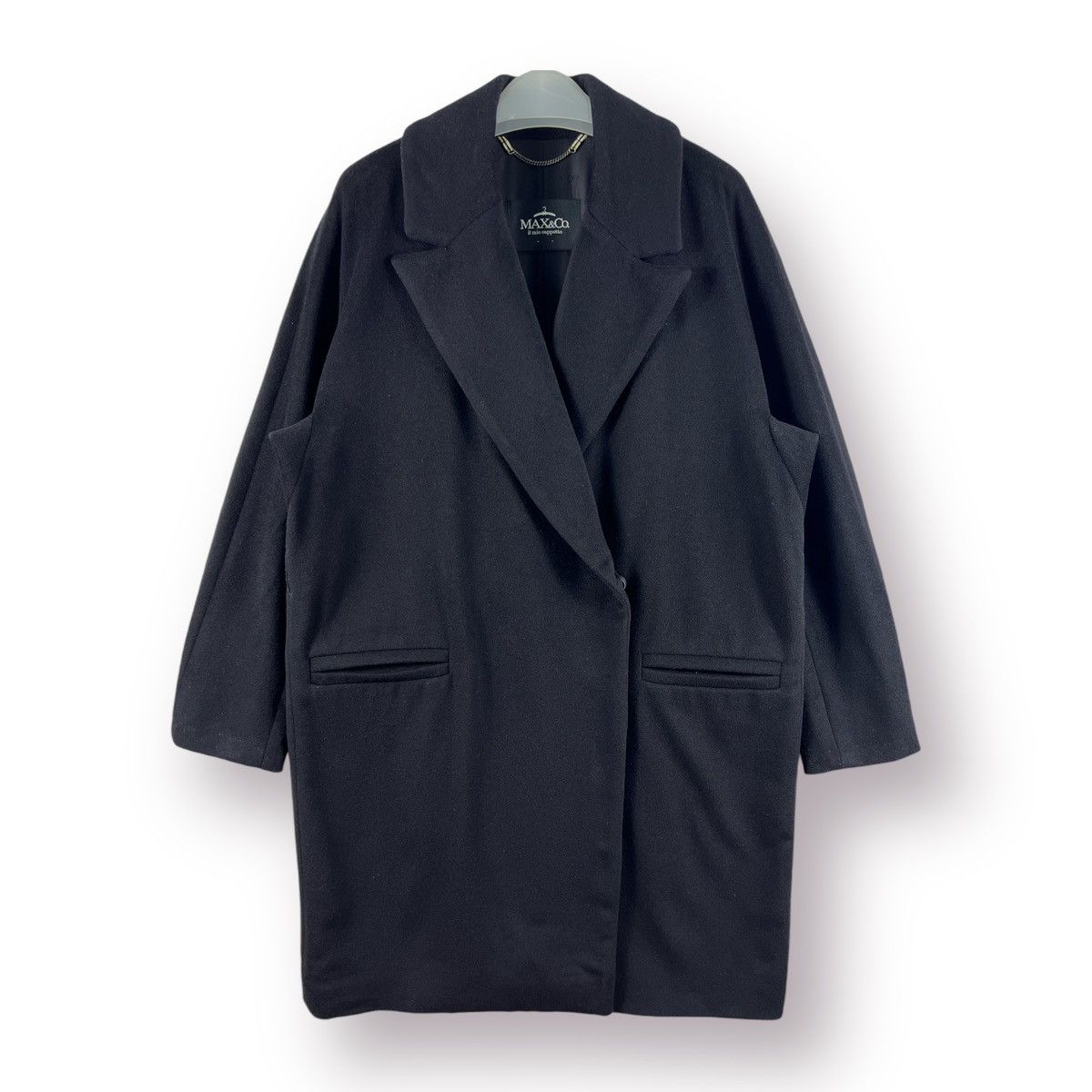 MAX&Co. 🔥 winter Max & CO. Max Mara hidden button Wool long coat Size M / US 6-8 / IT 42-44 - 1 Thumbnail