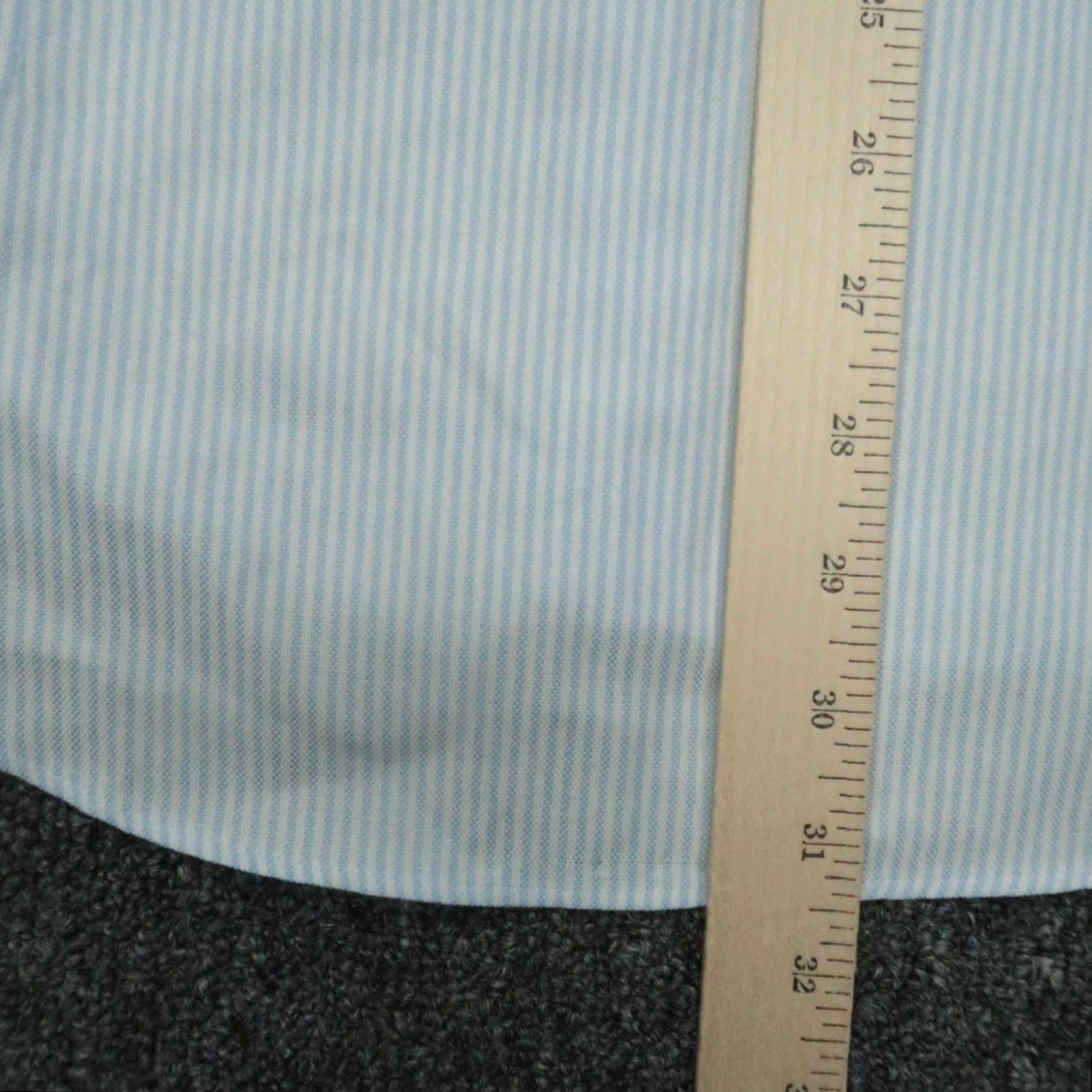 Suitsupply Suitsupply Shirt Mens Large 16.5 White Blue Striped Traveller Extra Slim Fit Shirt Mens Large White Striped Size US L / EU 52-54 / 3 - 6 Thumbnail