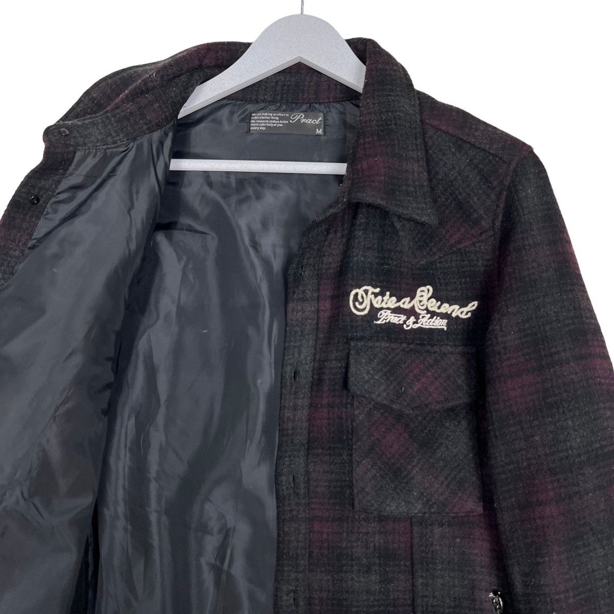 Japanese Brand 🔥 PRACT PLAID WOOL JACKET Size US M / EU 48-50 / 2 - 10 Thumbnail