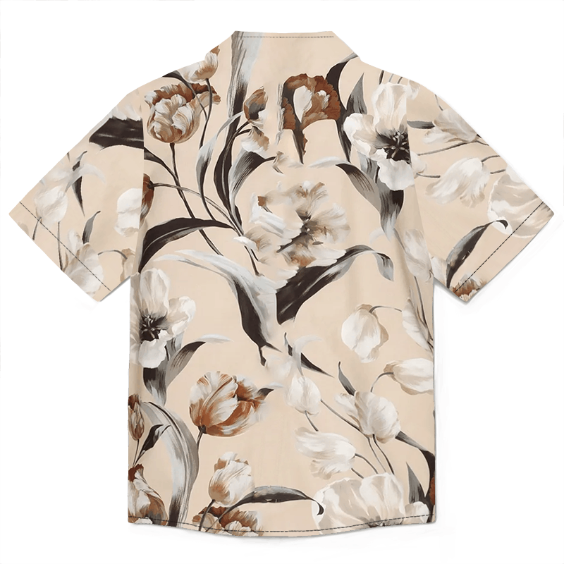 The Unbranded Brand Tulip-print Shirt | Subtle Bloom, Modern Ease Size US M / EU 48-50 / 2 - 4 Thumbnail
