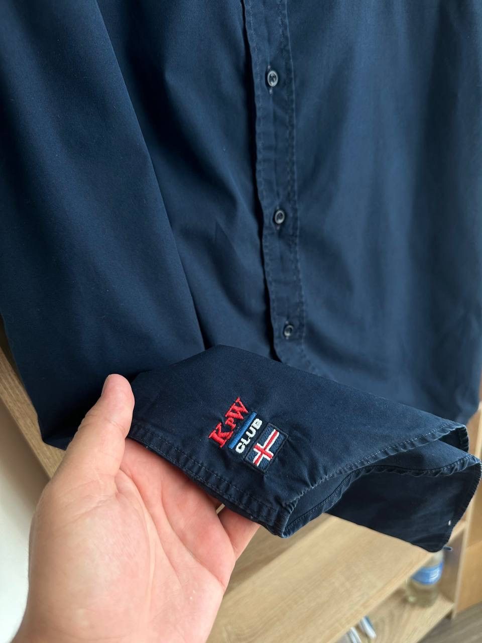 Paul & Shark × Vintage Vintage Paul Shark Kipawa Collection Excellent Blue Shirt Size US L / EU 52-54 / 3 - 10 Thumbnail