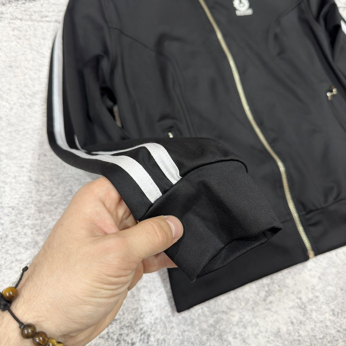 Belstaff × Designer Belstaff Womens Black Taped Track Jacket M size 42 Size M / US 6-8 / IT 42-44 - 3 Thumbnail