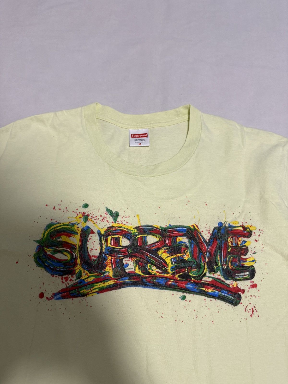 Supreme Supreme paint logo tee T-shirt Size US M / EU 48-50 / 2 - 2 Thumbnail