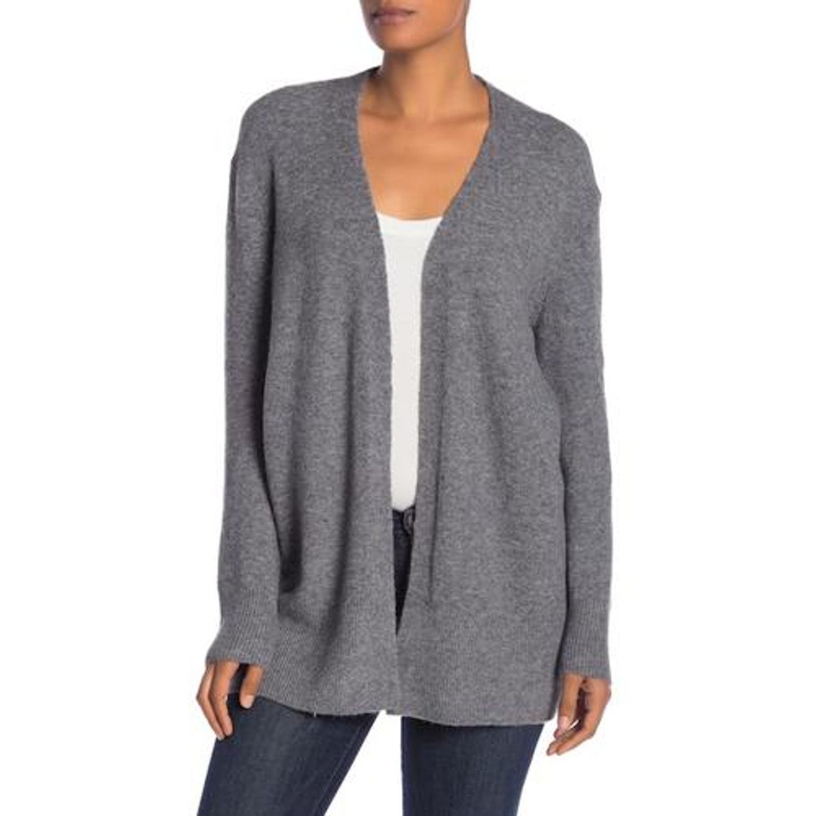 Madewell Madewell Gray Wool Blend Long Sleeve Open Front Cardigan Size XS / US 0-2 / IT 36-38 - 1 Thumbnail