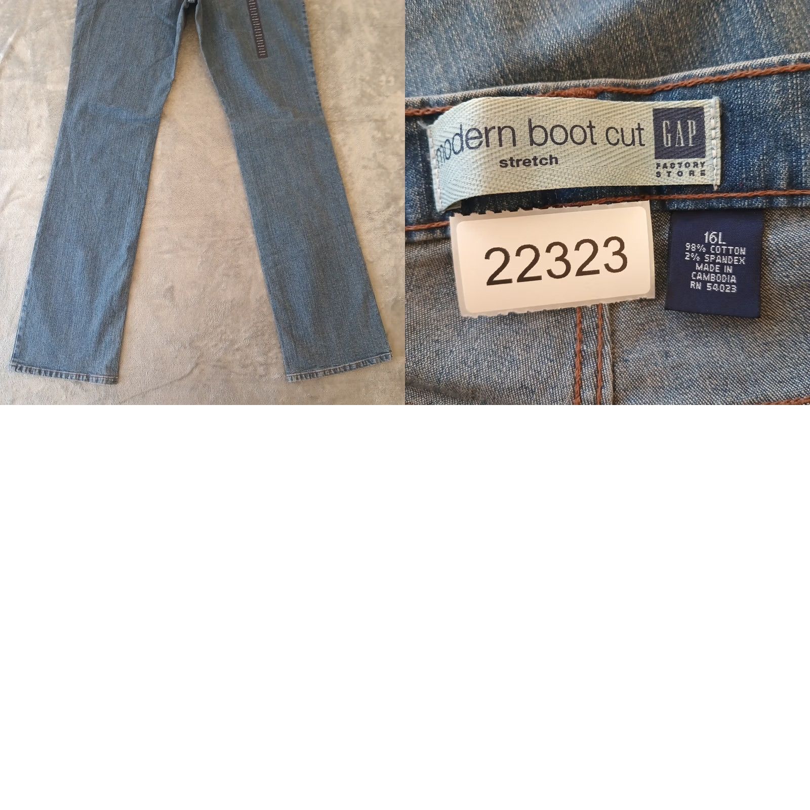 Gap Gap Modern Bootcut Jeans Womens Size 16 Long Blue Medium Wash 36x36 Mid Rise New Size 38" / US 16 / IT 52 - 8 Thumbnail