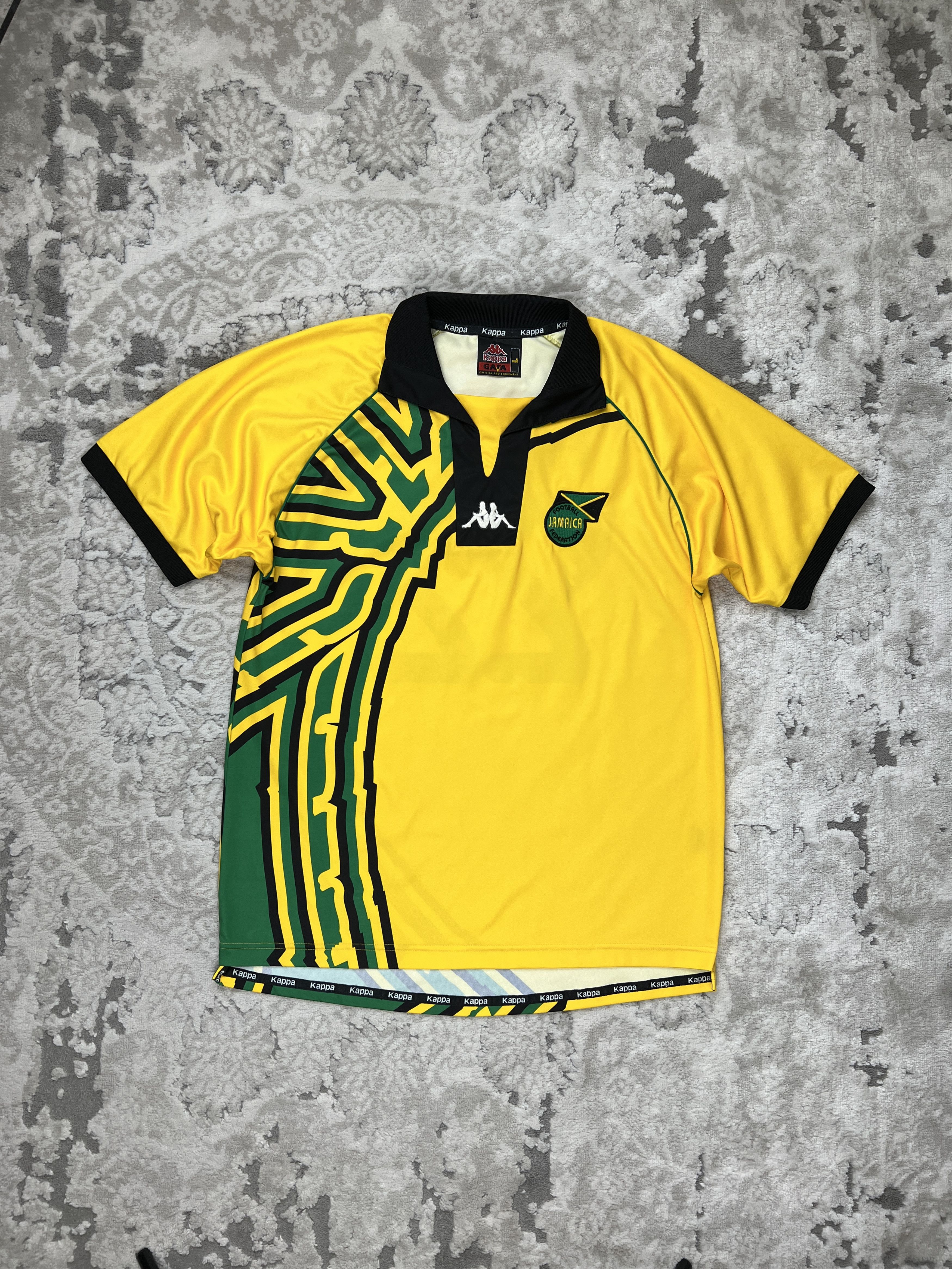 Kappa Vintage Jamaica Kappa Home Jersey 1998 World Cup "Hall 22" Size US L / EU 52-54 / 3 - 1 Thumbnail
