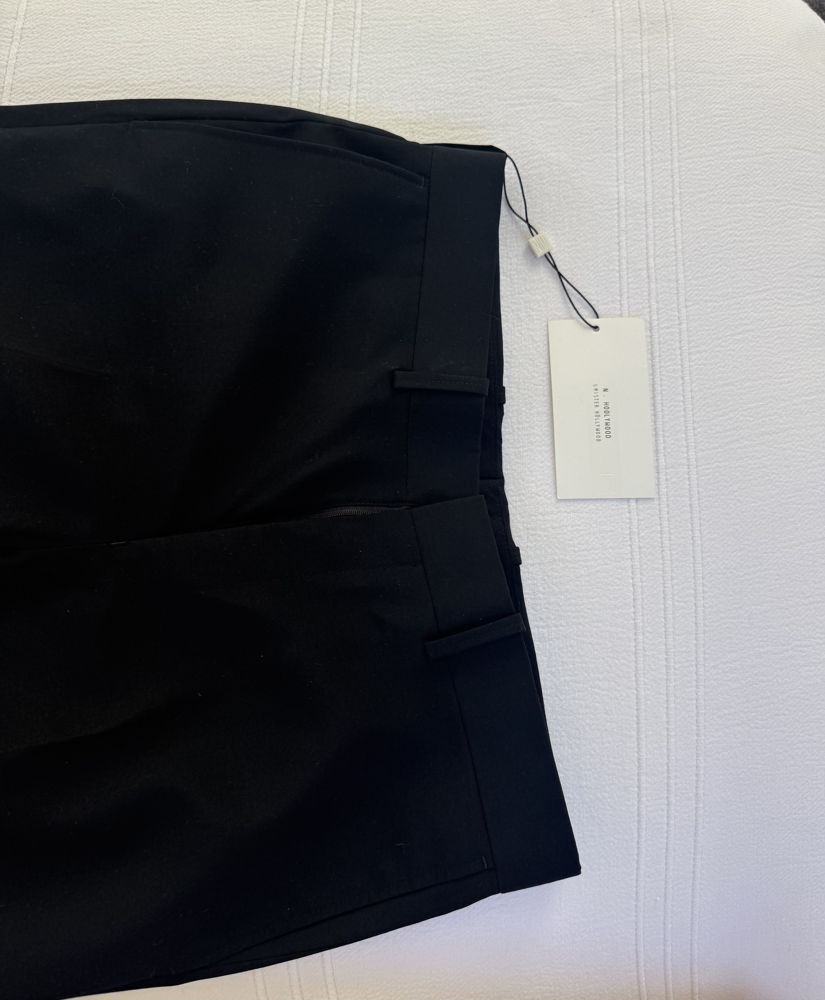 N.Hoolywood Black Wool Tailored Trouser Size 38R - 4 Thumbnail