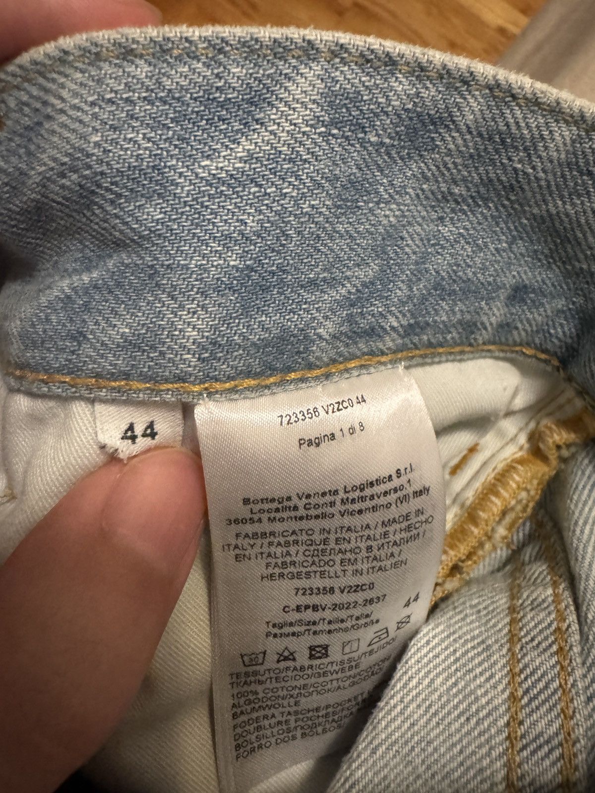 Bottega Veneta Curved light wash blue denim pants Size US 29 - 9 Thumbnail