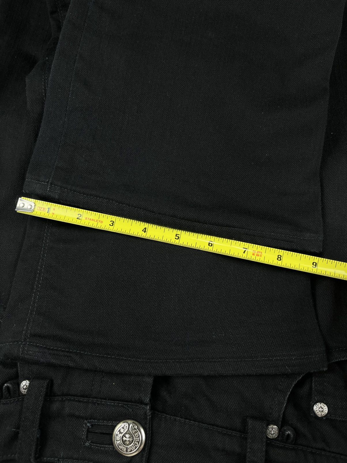 Chrome Hearts Chrome Hearts Fleur Knee Silver Flared Bootcut Denim Jeans Size US 31 - 8 Thumbnail