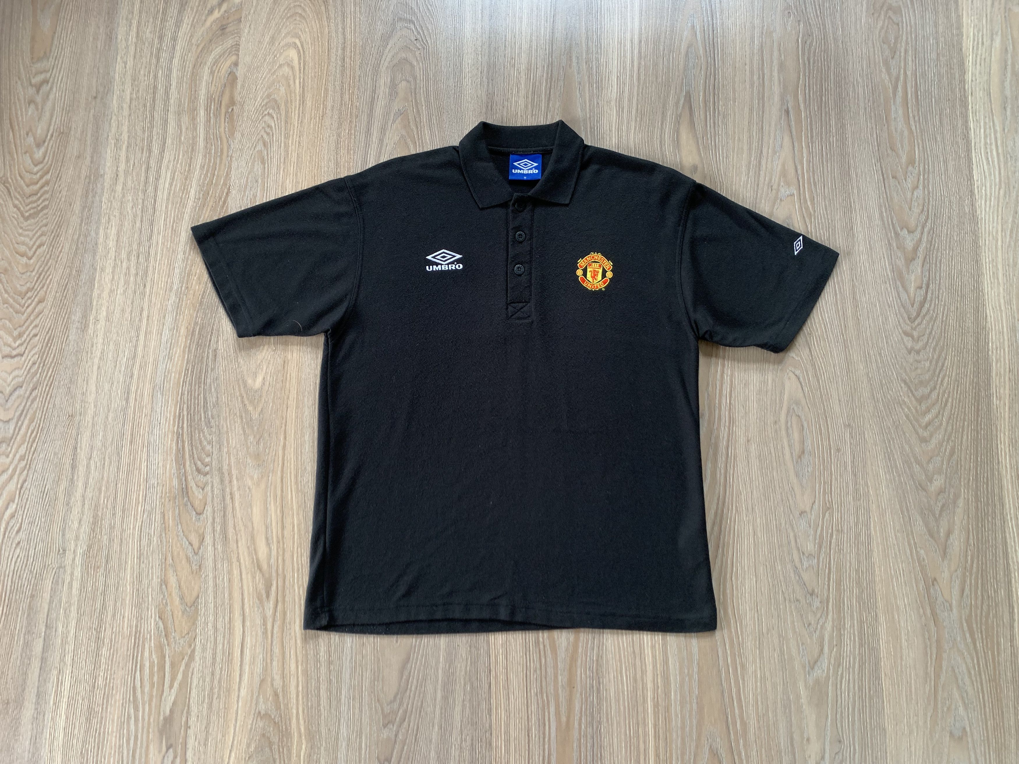 Umbro × Vintage Rare Umbro Manchester United Vintage Cotton Polo Size US M / EU 48-50 / 2 - 1 Thumbnail
