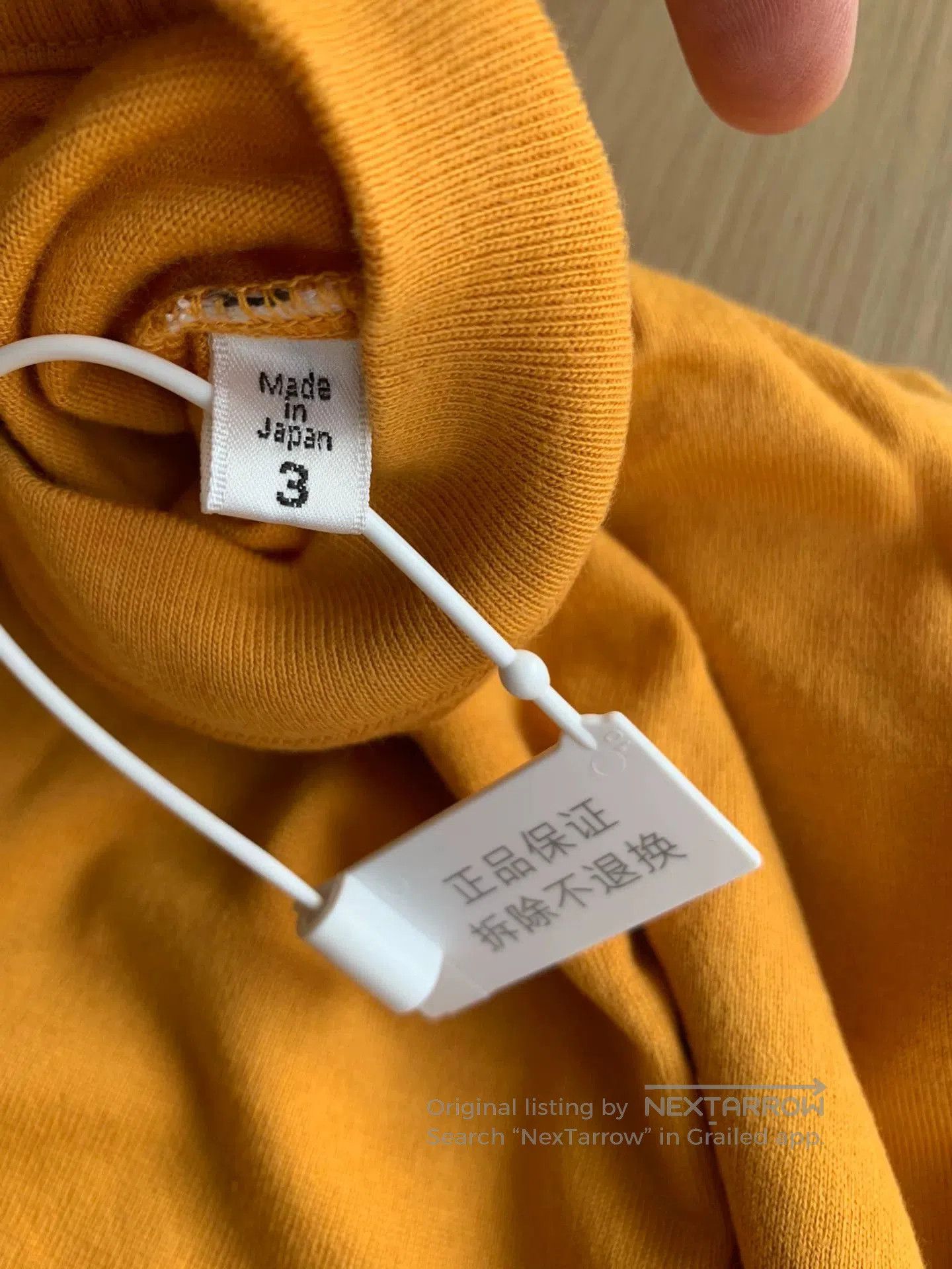 Japanese Brand BLURHMS Extra Soft Henley-Neck Long Sleeve Tee. Size US L / EU 52-54 / 3 - 4 Thumbnail