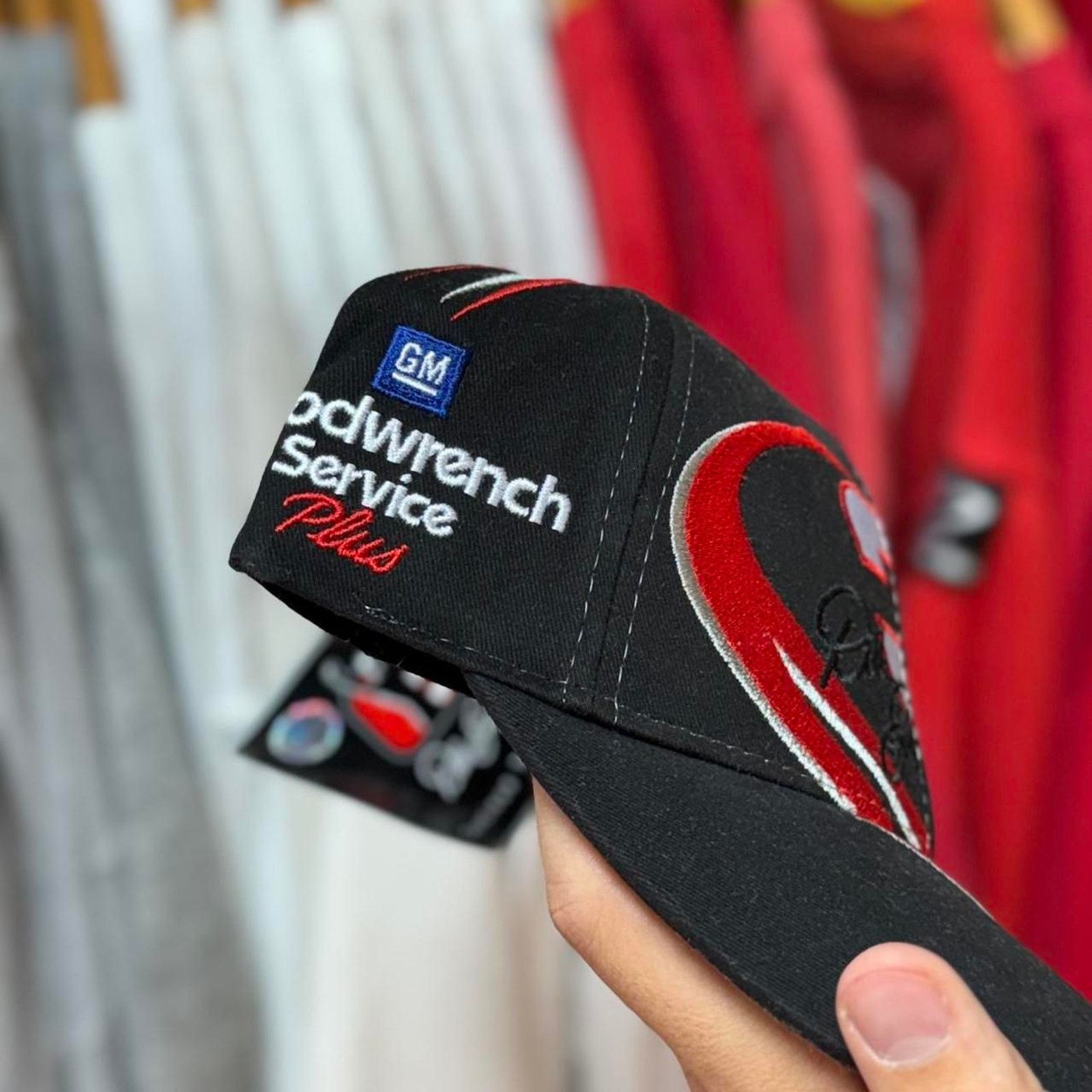NASCAR × Vintage Vintage 90s NASCAR Dale Earnhardt Racing Race Car Cap Size ONE SIZE - 3 Thumbnail