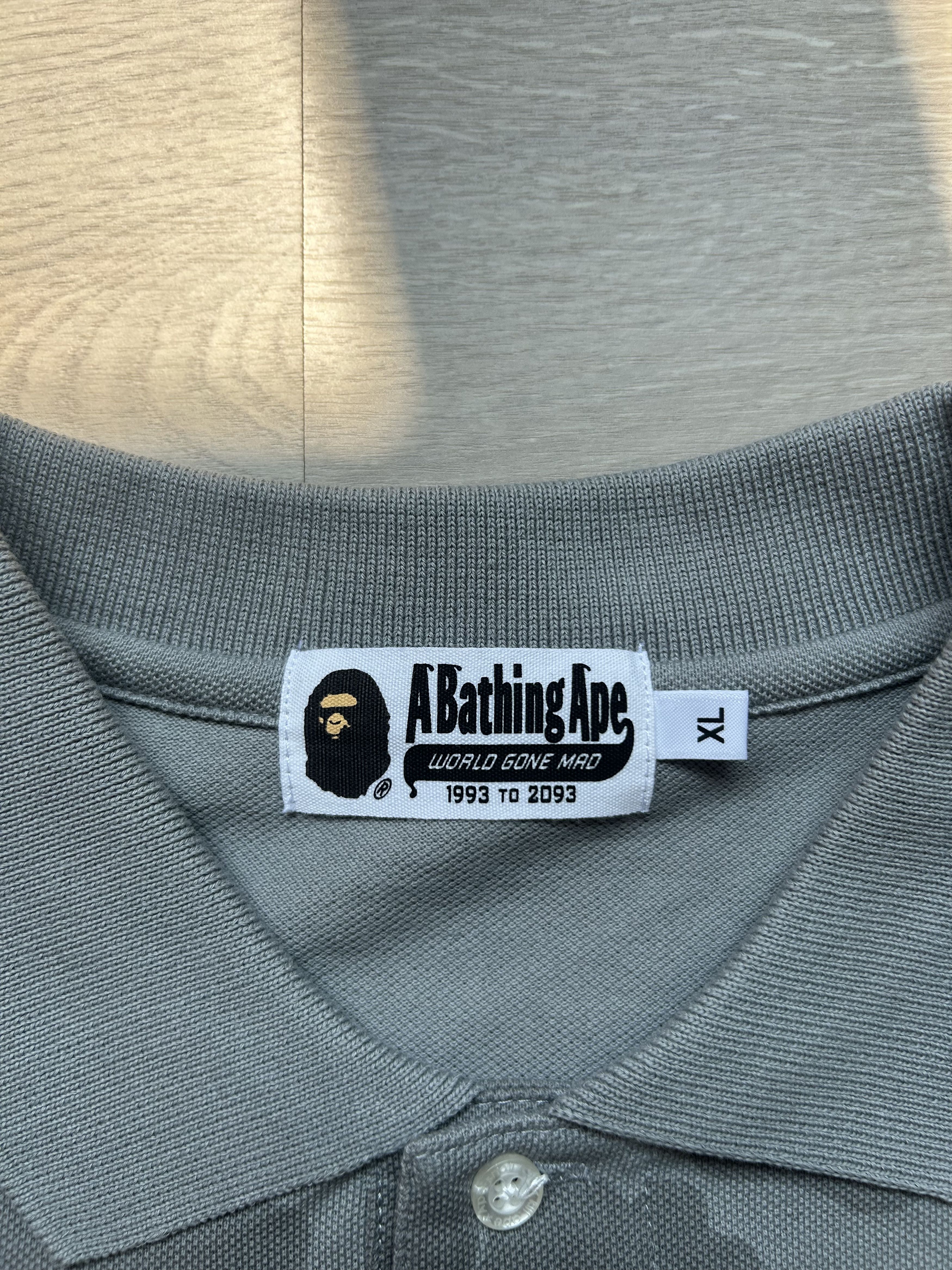 Bape Bape Relaxed Fit Polo ‘Grey’ Size US XL / EU 56 / 4 - 6 Thumbnail
