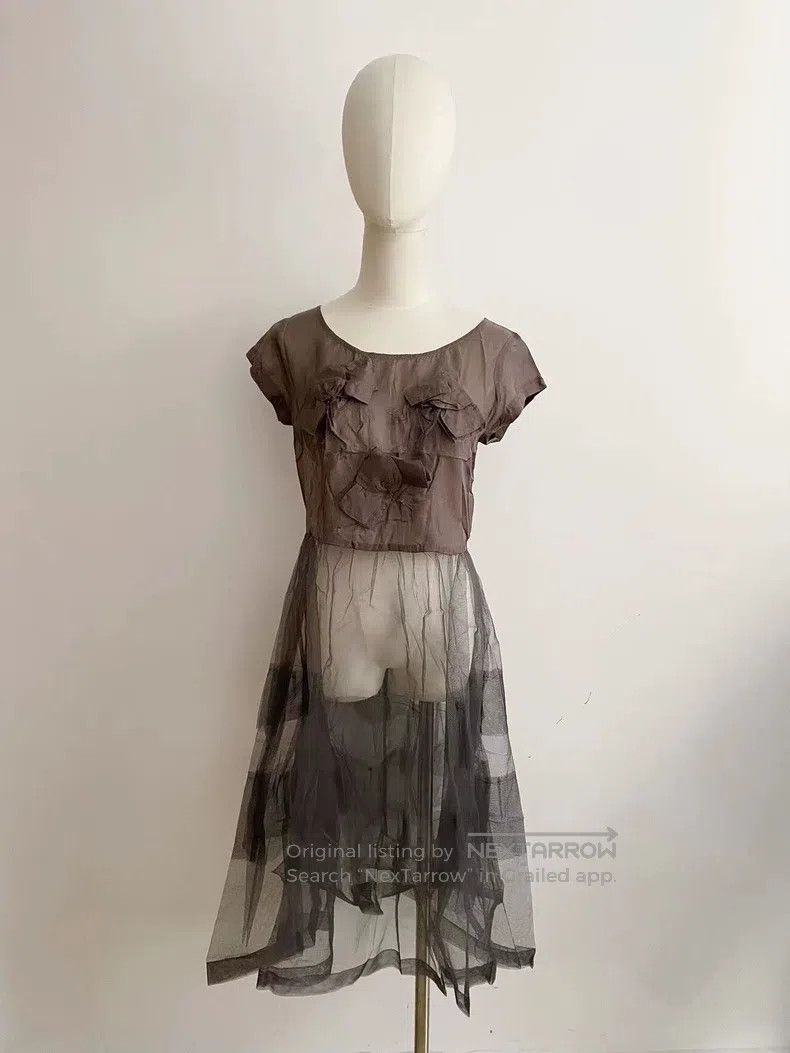 Comme Des Garcons Bow Tie Tulle Dress