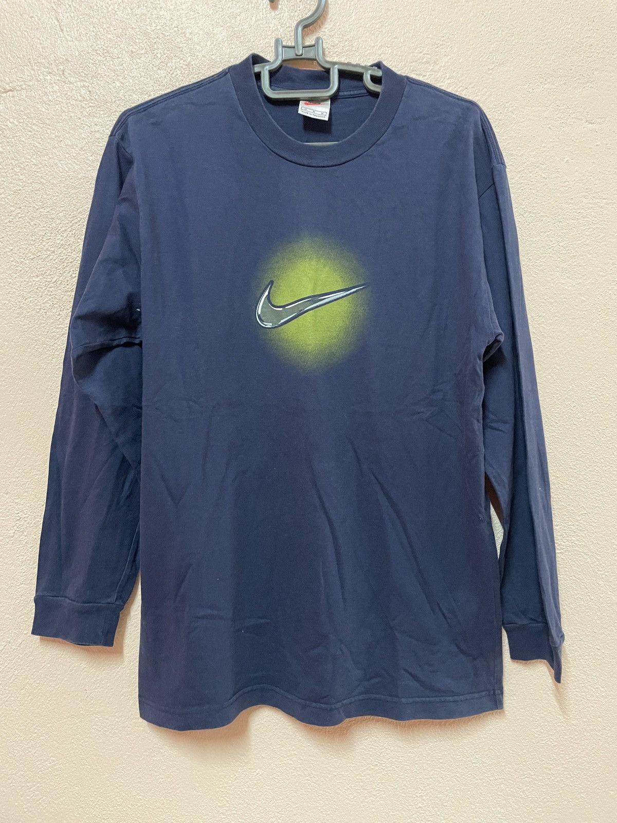 Nike × Vintage Vintage 90’s Nike Swoosh centre Big logo Streetwear Hip Hop Size US M / EU 48-50 / 2 - 1 Thumbnail