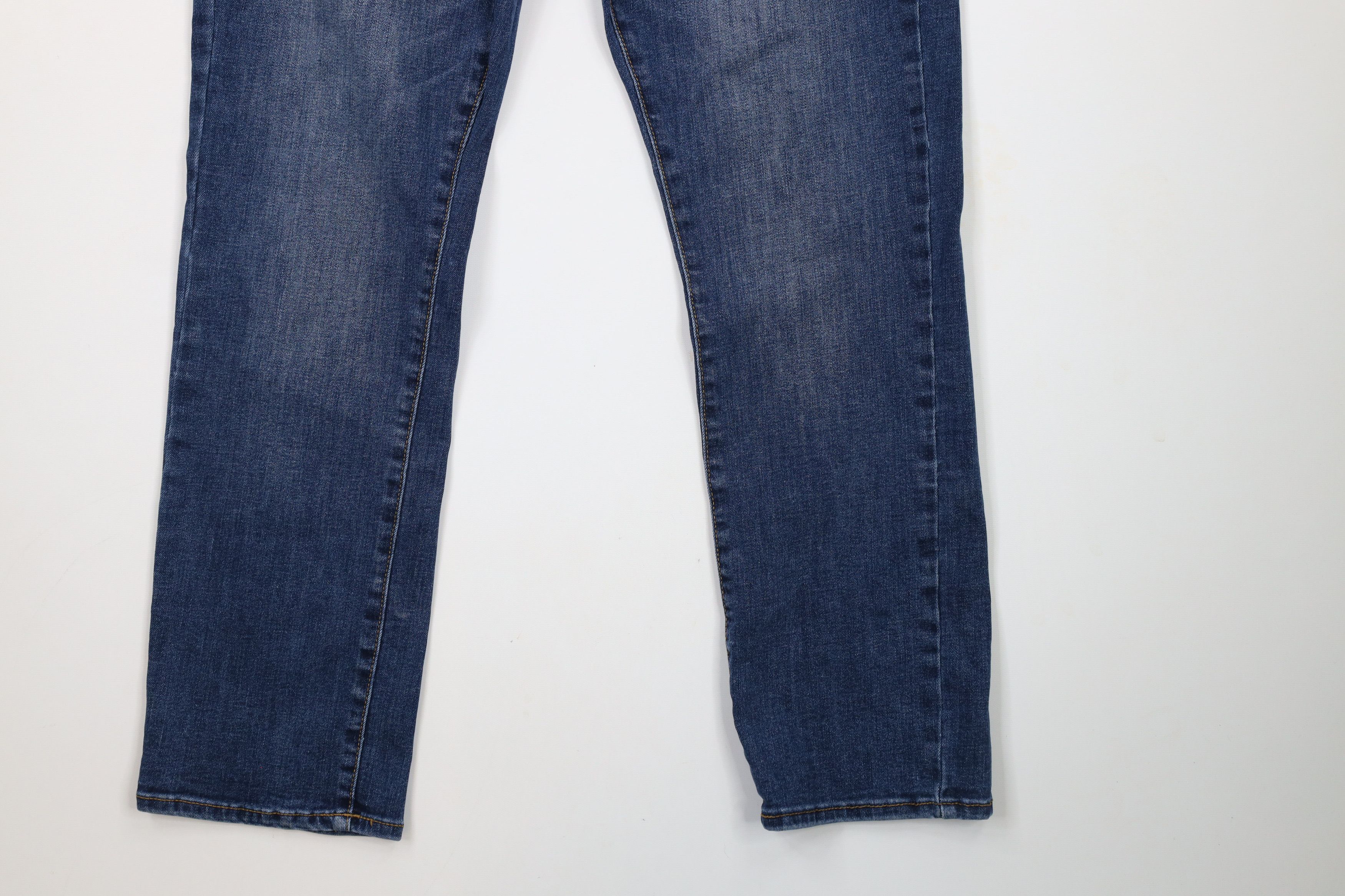 Lucky Brand × Vintage Lucky Brand Athletic Straight Leg Stretch Denim Jeans Blue Size US 32 / EU 48 - 4 Thumbnail