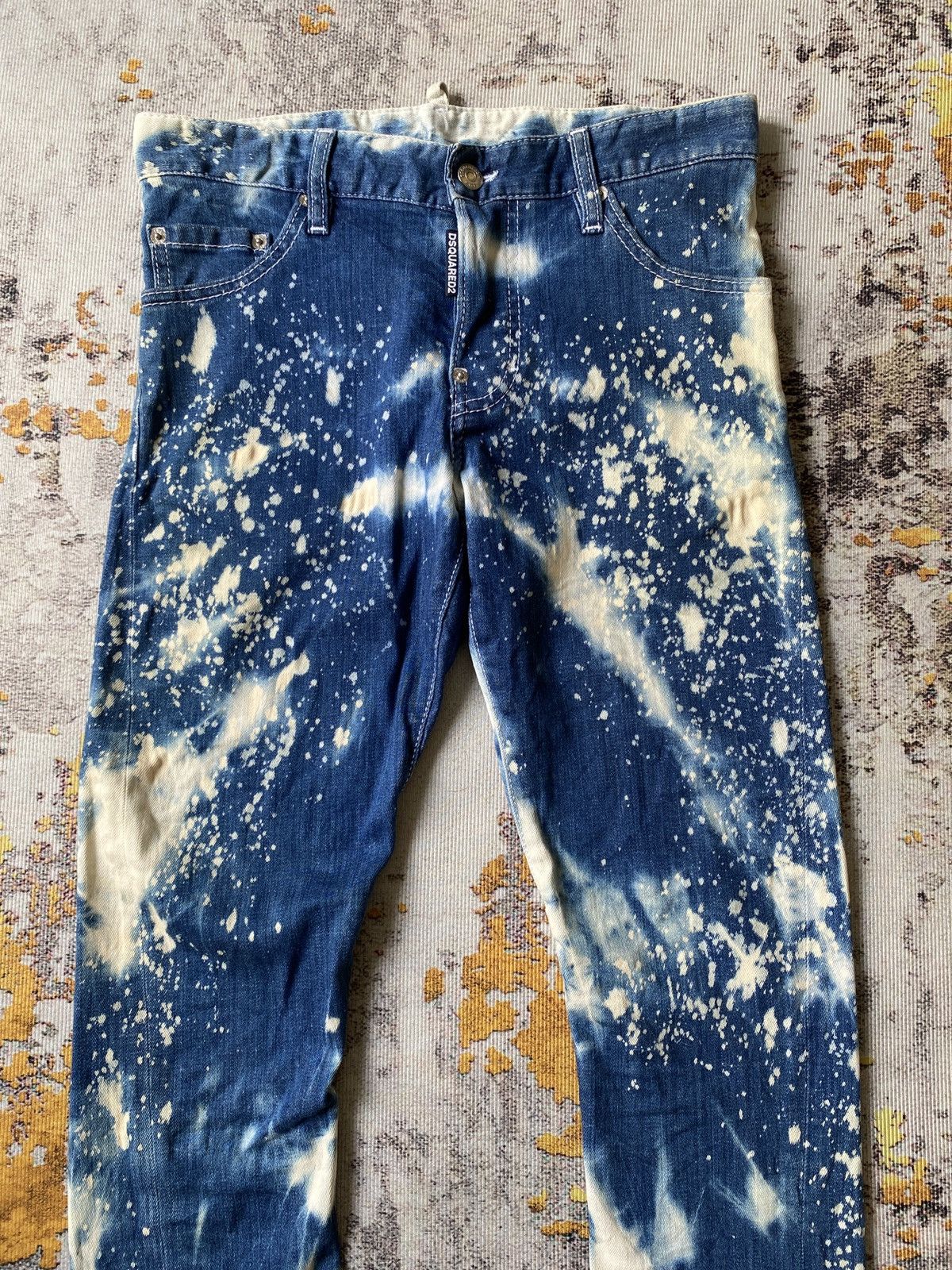 Dsquared2 Snow Acid Wash Strechable Jeans