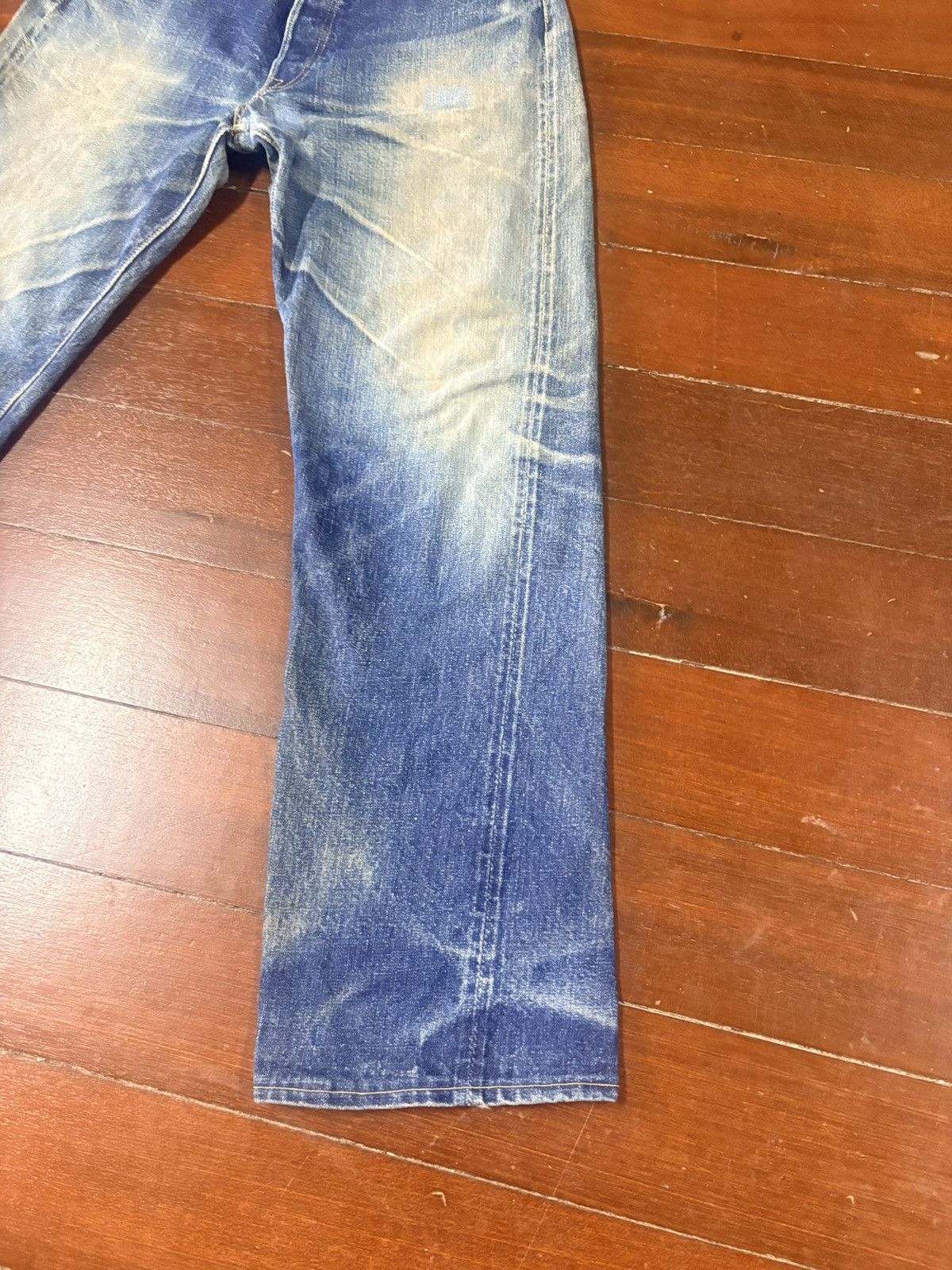 Warehouse & Co. vintage Warehouse 1001 indigo distressed rework selvedge Size US 34 / EU 50 - 4 Thumbnail