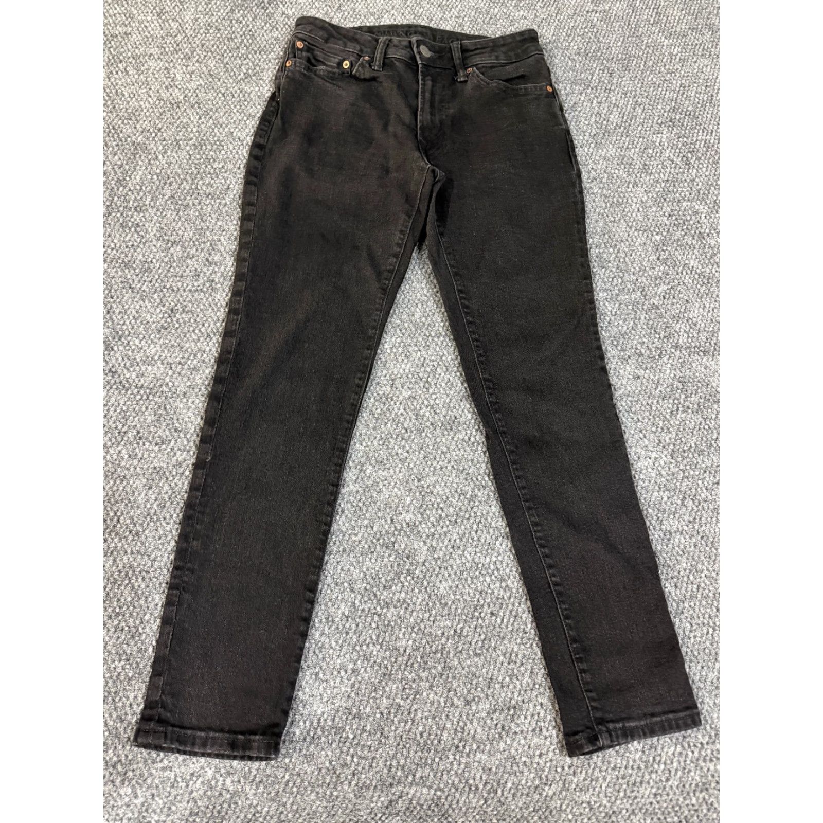 American Eagle Outfitters American Eagle Jeans Mens 29x30 Black Skinny Stretch Denim Jeans Slim 5-Pocket Logo Navy? Size US 29 - 2 Thumbnail
