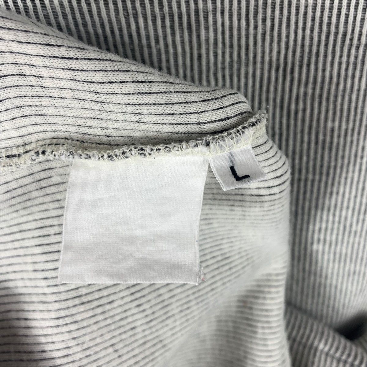 Japanese Brand × Kenzo Vintage KENZO Half zipper stripe polo tee Size US L / EU 52-54 / 3 - 10 Thumbnail