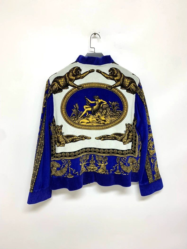 Versace Versace Baroque print zippered baseball uniform long sleev Size US L / EU 52-54 / 3 - 2 Thumbnail