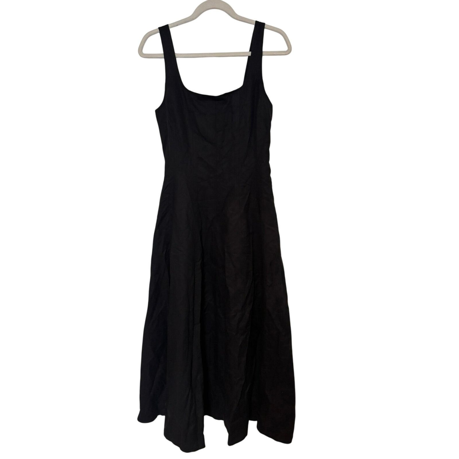 Madewell NWT Madewell Seamed Squareneck Midi Dress In Black Size 2 Size XS / US 0-2 / IT 36-38 - 4 Thumbnail