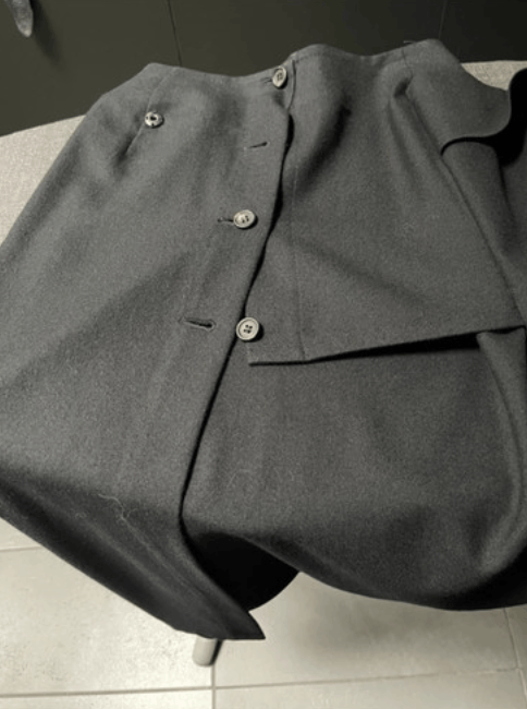 Vintage × Yohji Yamamoto Yohji Yamamoto Skirt Midi Maxi Wool Vintage Size 26" / US 2 / IT 38 - 3 Thumbnail
