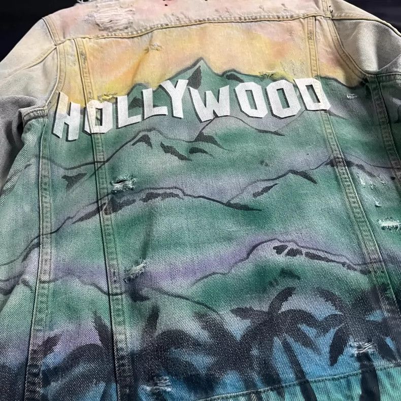 Amiri Amiri 19SS Vintage Airbrush Hollywood Trucker Jacket 2502-N Size US M / EU 48-50 / 2 - 4 Thumbnail