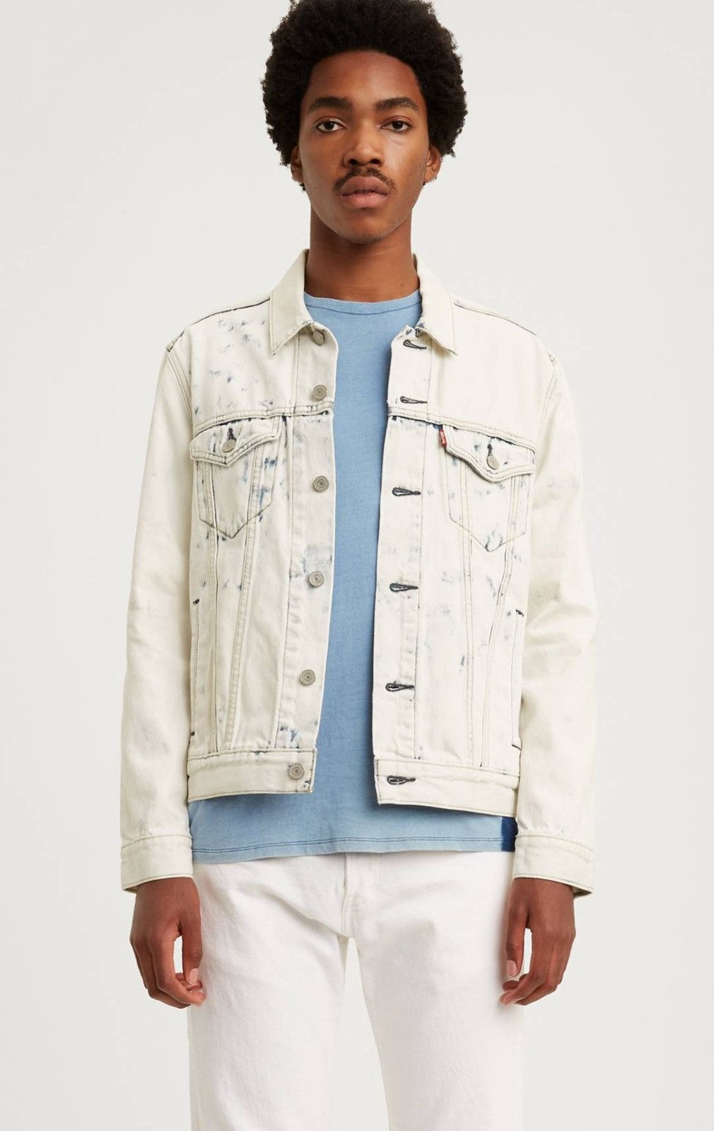 Levi's Levi’s Maison Margiela Style Denim Trucker Jacket Saltwater Size US M / EU 48-50 / 2 - 7 Thumbnail