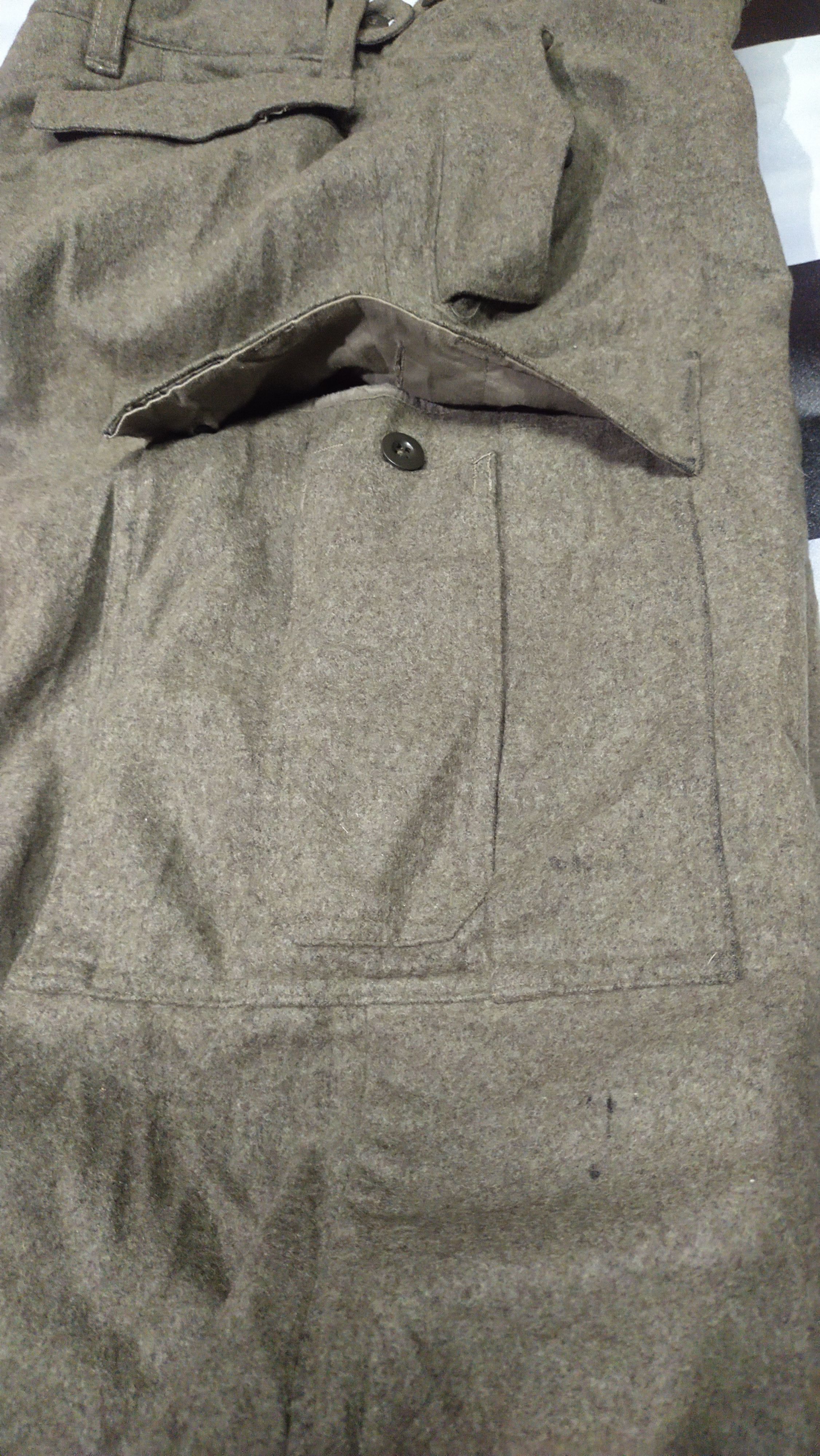 Vintage Vtg 1960s German Army Wool Cargo Pants Size US 30 / EU 46 - 9 Thumbnail