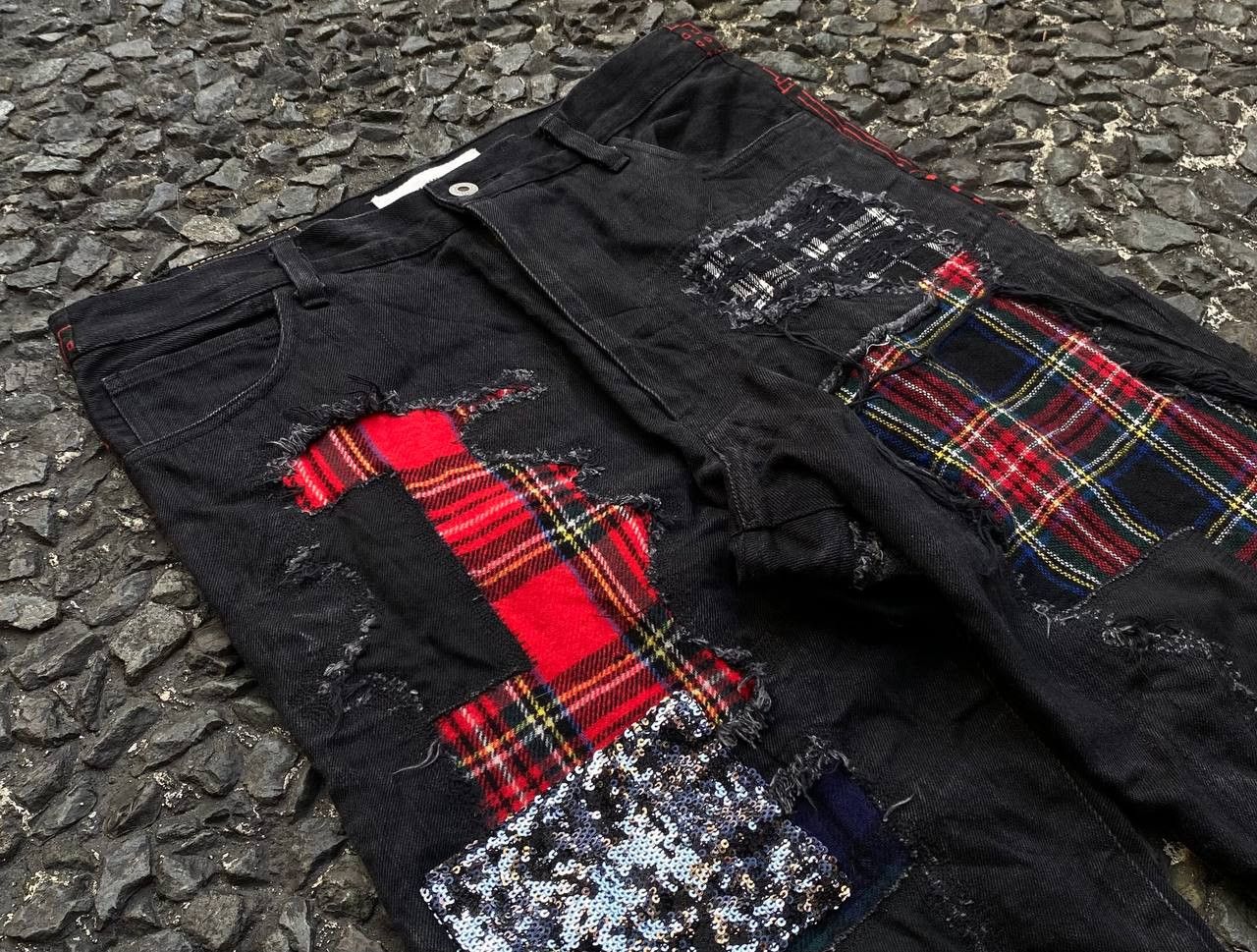 Junya Watanabe Junya Watanabe Denim - FW13 Patchwork Denim Jeans Size 32" / US 10 / IT 46 - 2 Thumbnail
