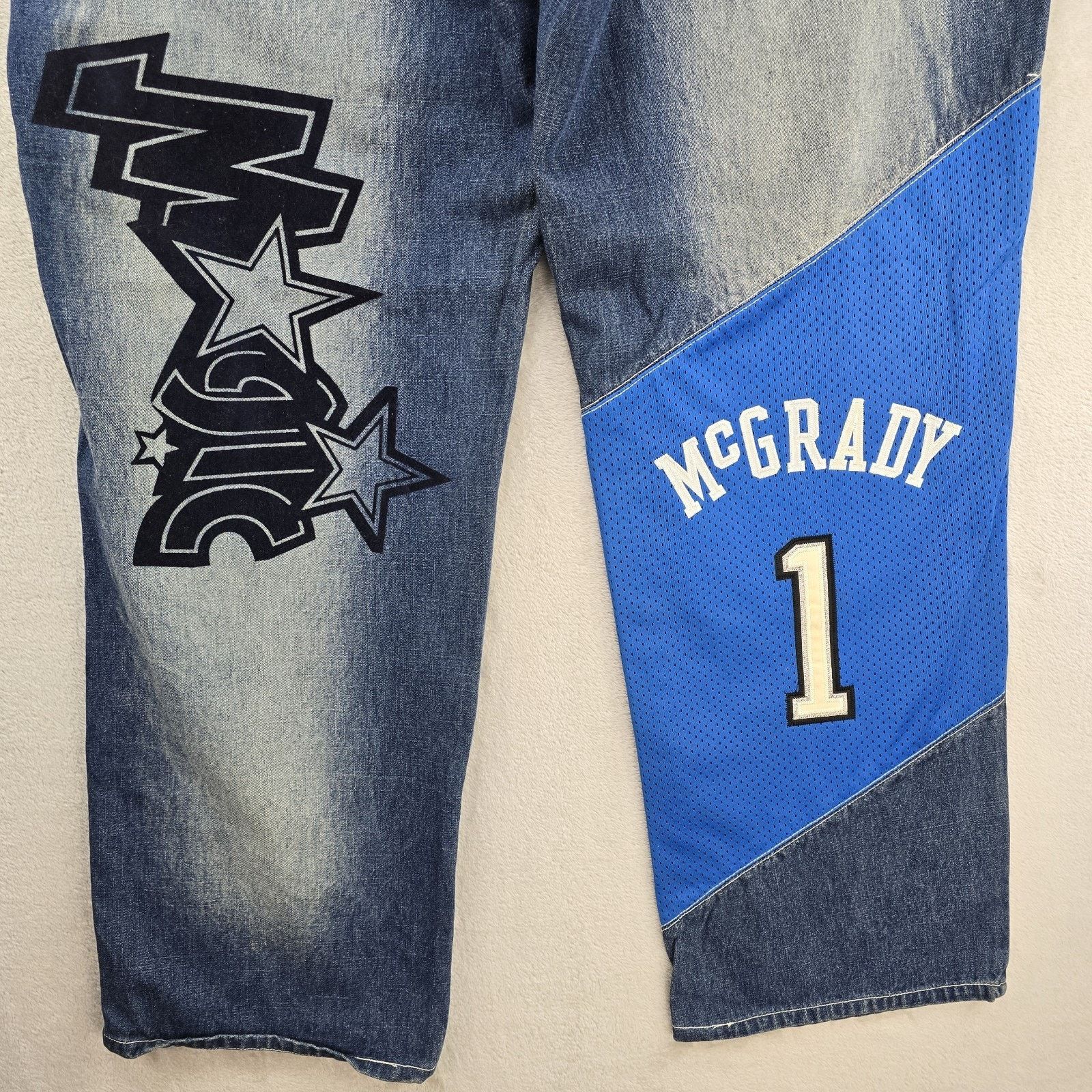 NBA NBA UNK Jeans 38x33 Tracy Mcgrady Orlando Magic Baggy Y2K Size US 38 / EU 54 - 10 Thumbnail