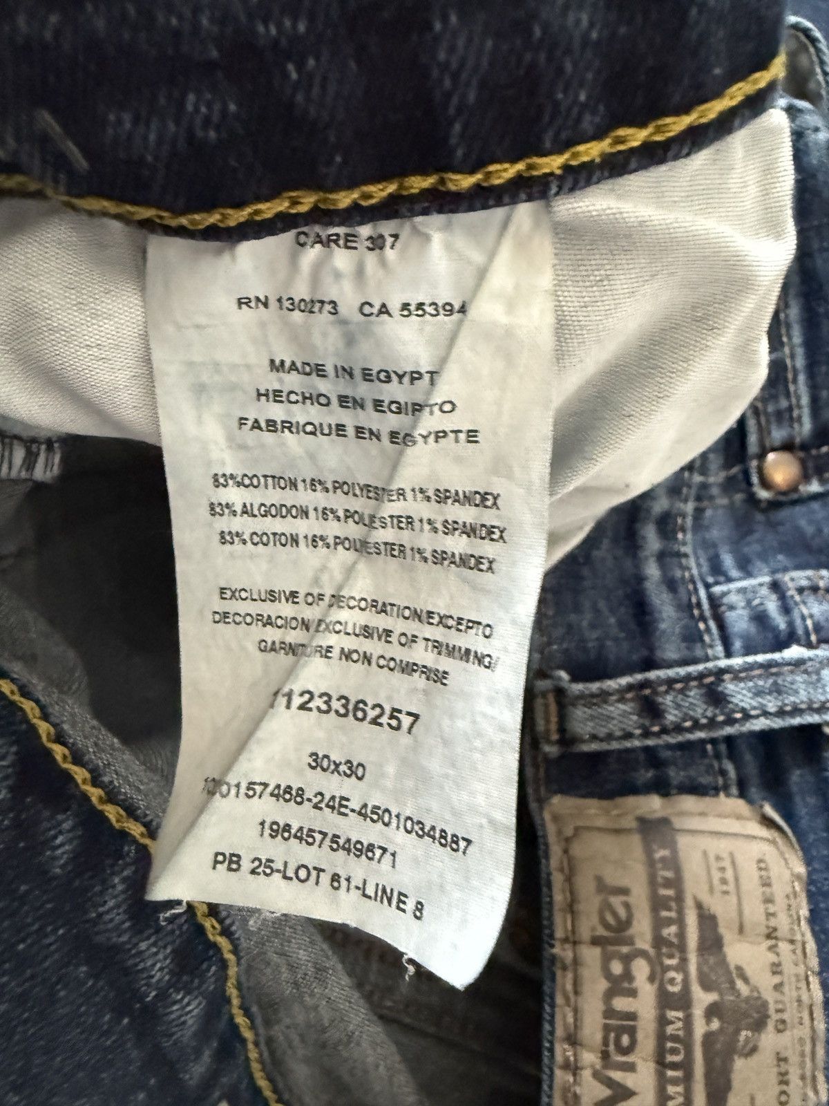 Wrangler Wrangler slim straight jeans men’s 30 x 30 Size US 30 / EU 46 - 6 Thumbnail