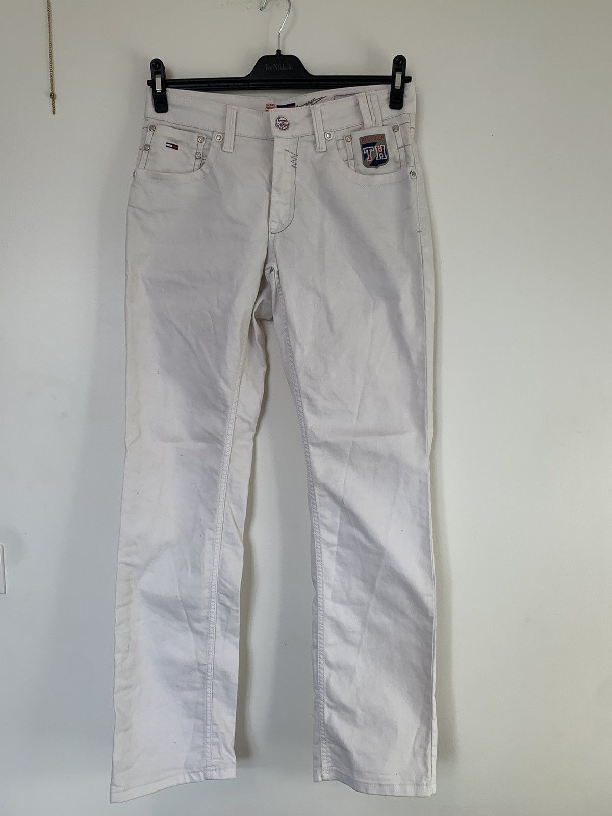Tommy Hilfiger Tommy Hilfiger Vintage White Jeans Size US 31 - 1 Thumbnail