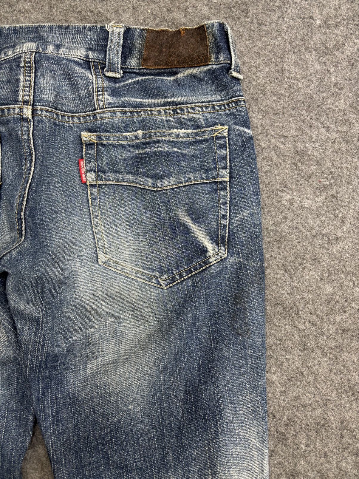 Tornado Mart 💥Bell Bottom💥Tornado Mart Crazy Claw Mark Denim F621 Size 33" - 14 Thumbnail