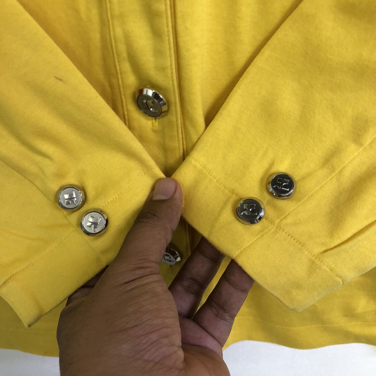 Courreges Vintage Courreges Paris Women Long Sleeve Button Logo Shirt Size S / US 4 / IT 40 - 10 Thumbnail