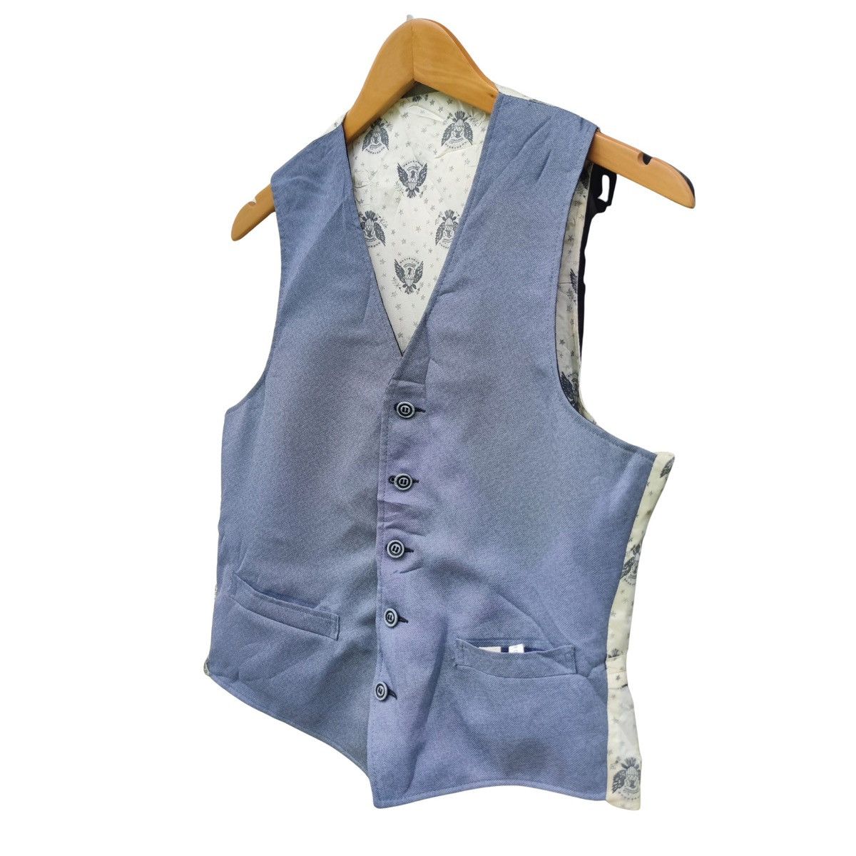 Other Americana Eagle Crest Waistcoat Vest Tailored Classic Size US S / EU 44-46 / 1 - 5 Thumbnail