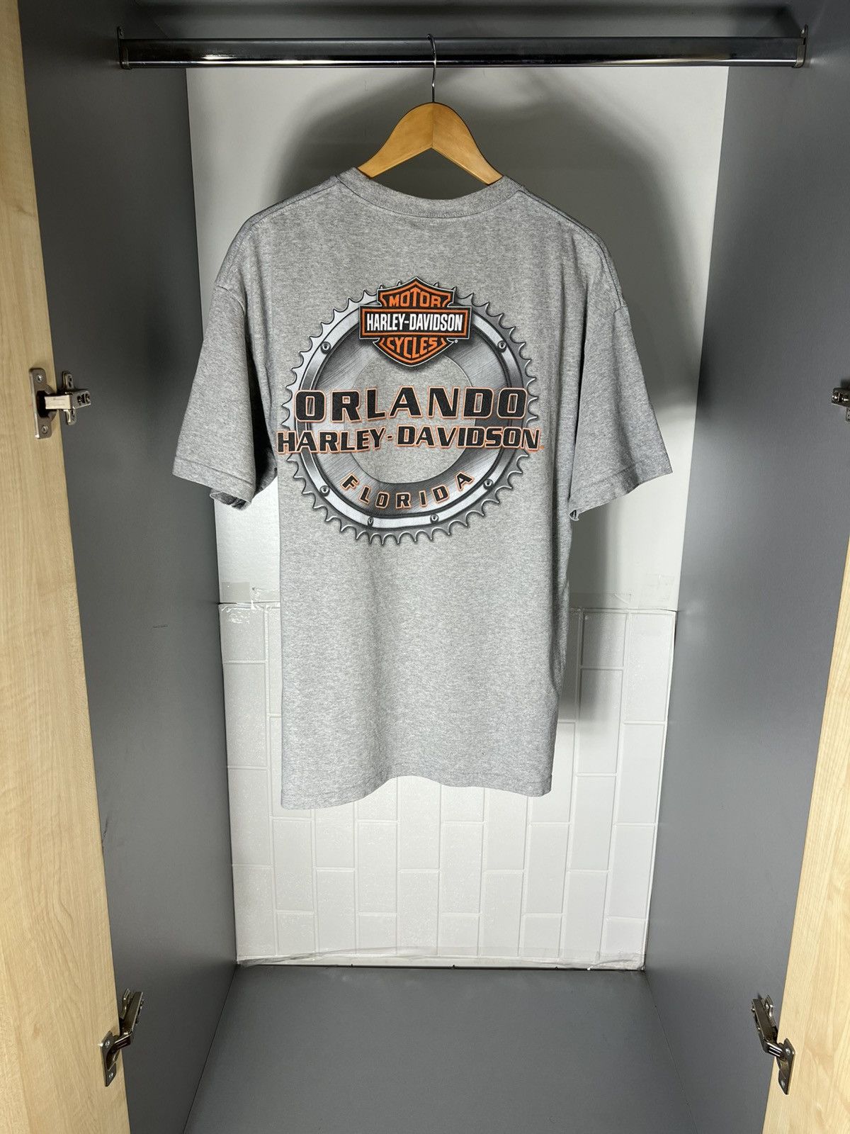 Harley Davidson VINTAGE HARLEY DAVIDSON MOTORCYCLE ORLANDO FLORIDA RETRO 90s Size US XL / EU 56 / 4 - 24 Thumbnail
