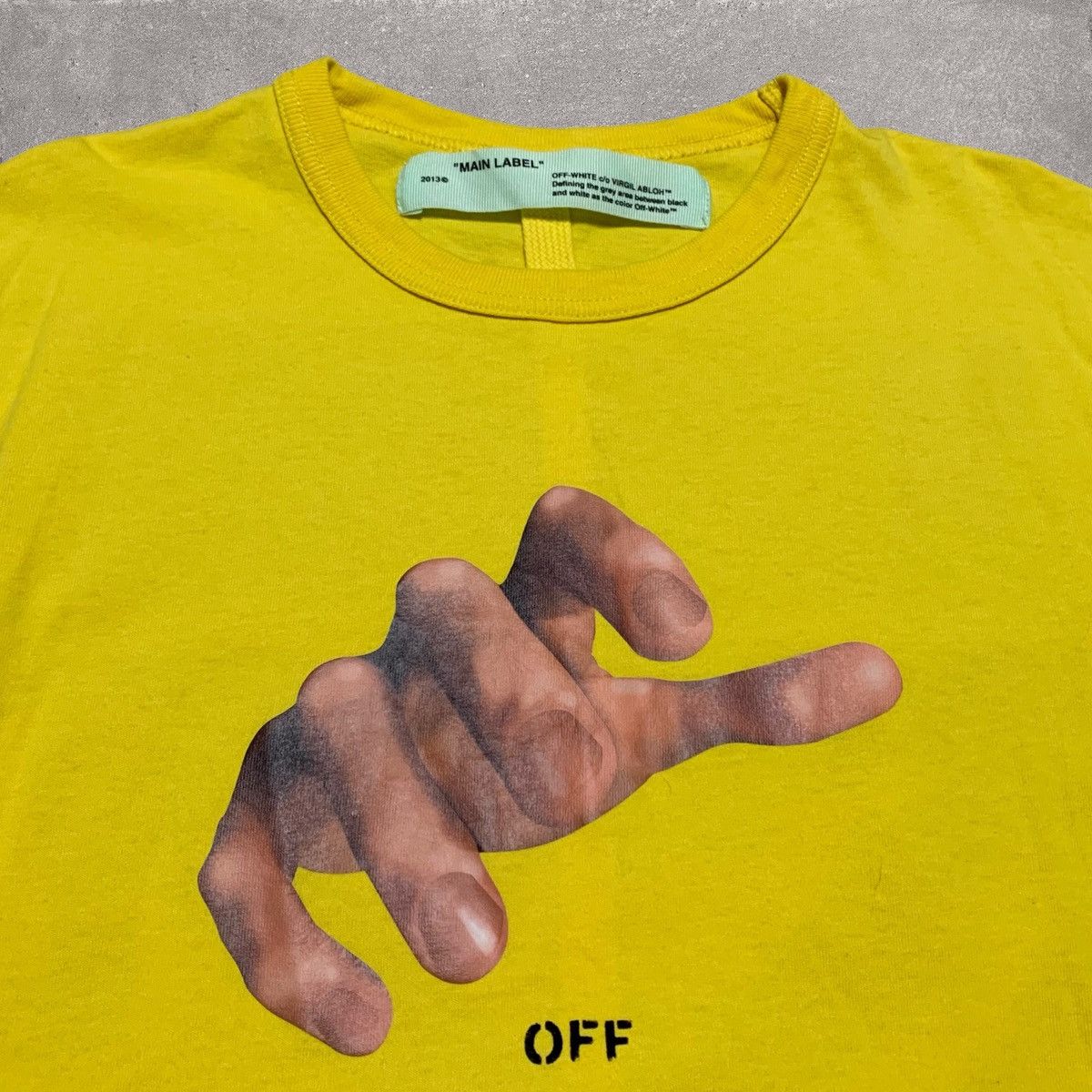 Off-White Off White XS Hand Arrows Yellow Long Sleeve Top Virgil Abloh Size US XS / EU 42 / 0 - 3 Thumbnail