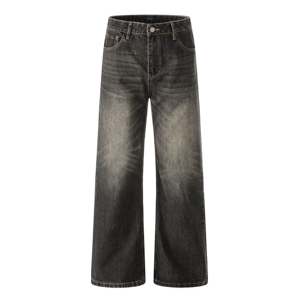 Vintage American high street retro casual washed distressed jeans Size US 32 / EU 48 - 1 Thumbnail