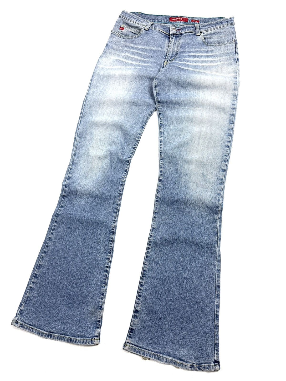 Miss Sixty Rare Miss Sixty Y2K Flared Jeans Blue Vintage 31 Faded Denim Size 31" - 3 Thumbnail