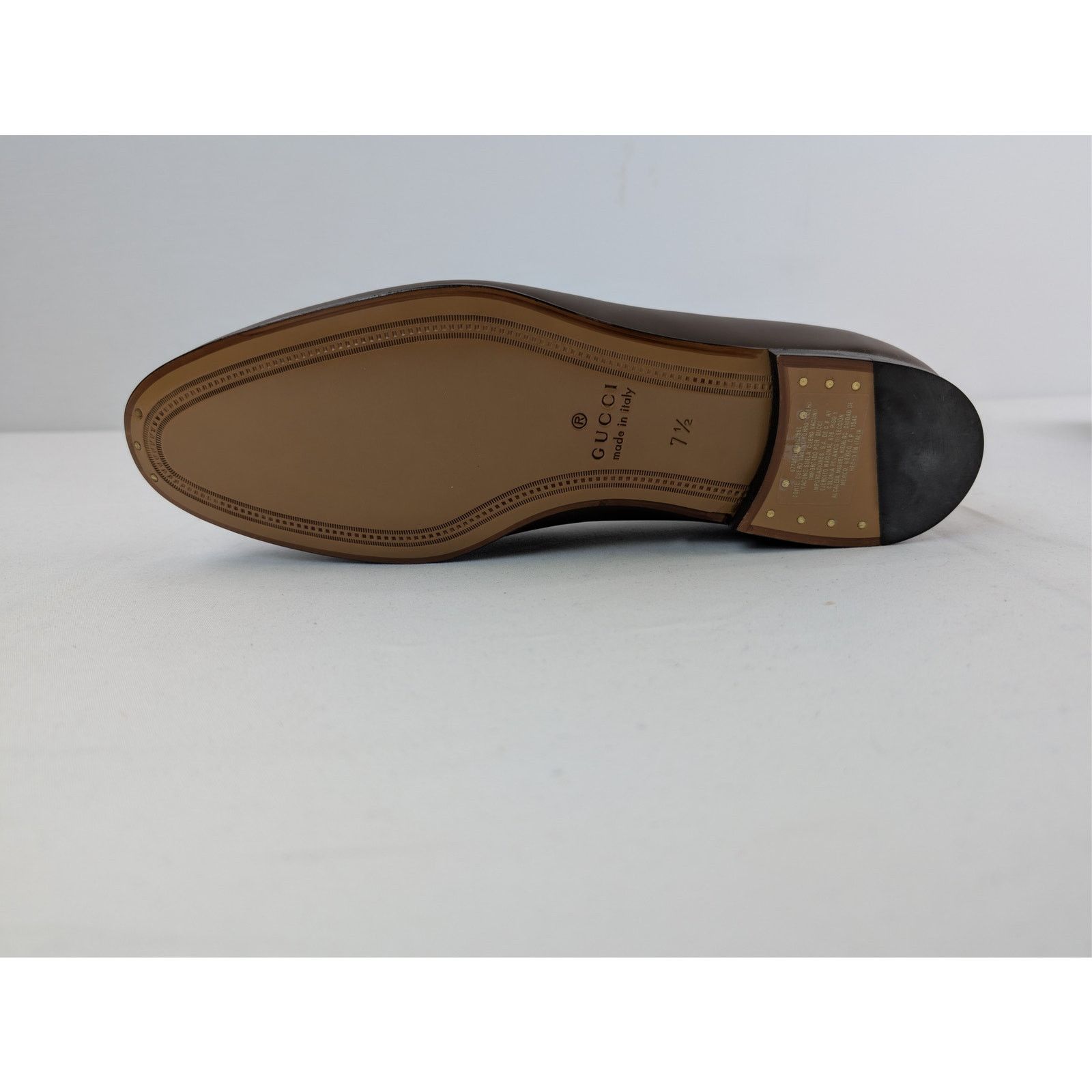 Gucci o1rshd1 Leather Jordaan Horsebit Loafers Boots in Brown Size US 8 / EU 41 - 13 Thumbnail